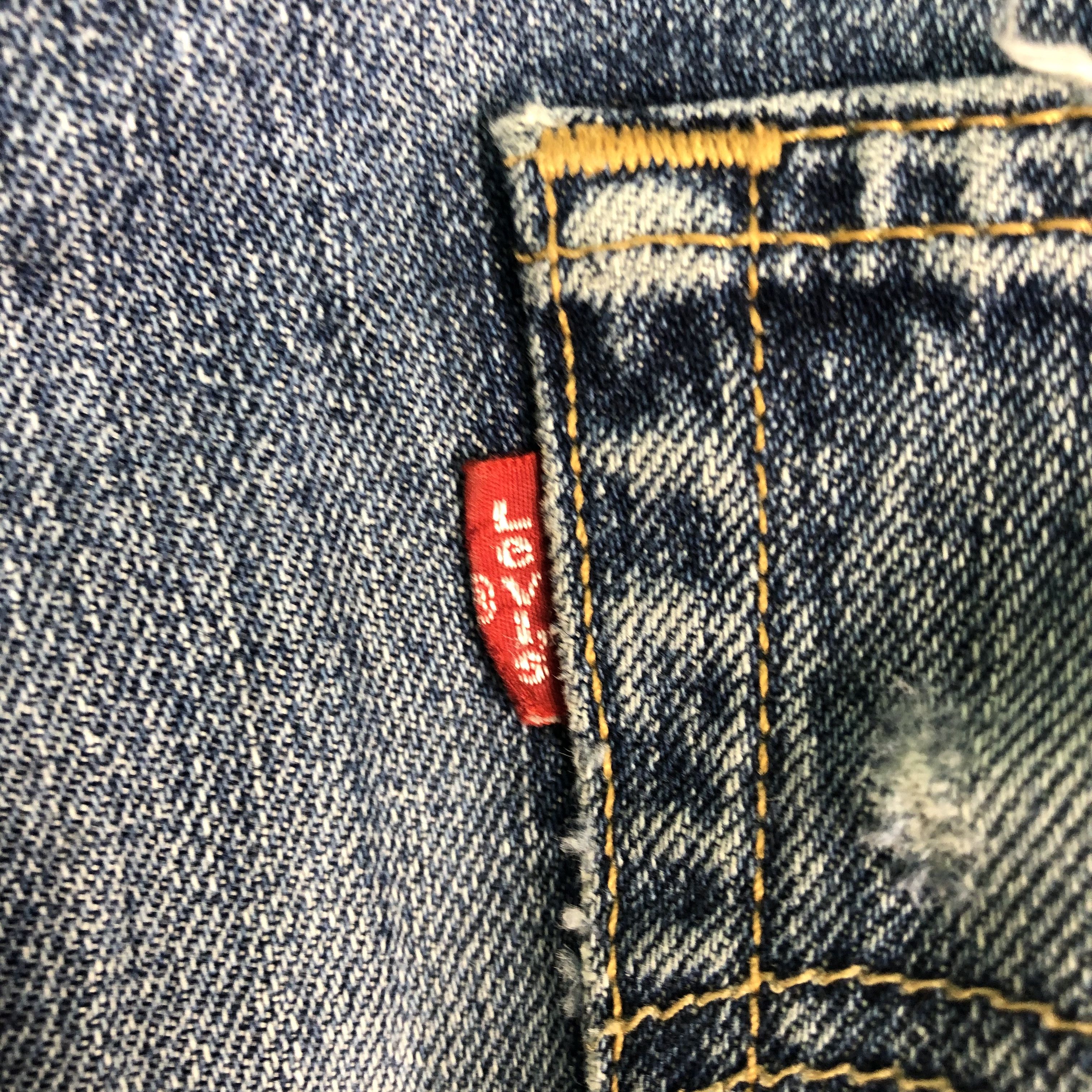 Levi's DLL 501 Levi's Strauss Blue distressed Denim Pants #c081 Size US 29 - 14 Thumbnail