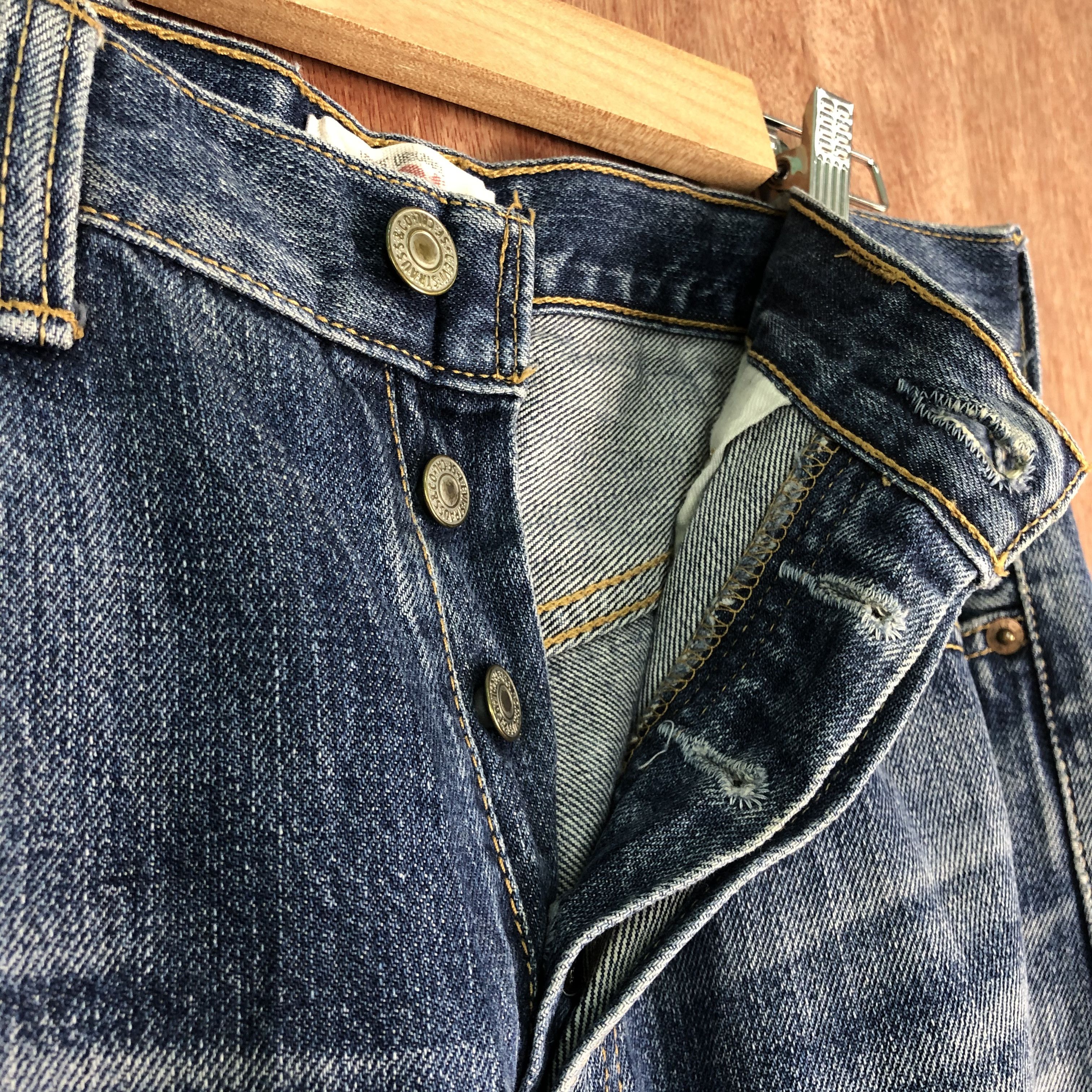 Levi's DLL 501 Levi's Strauss Blue distressed Denim Pants #c081 Size US 29 - 7 Thumbnail