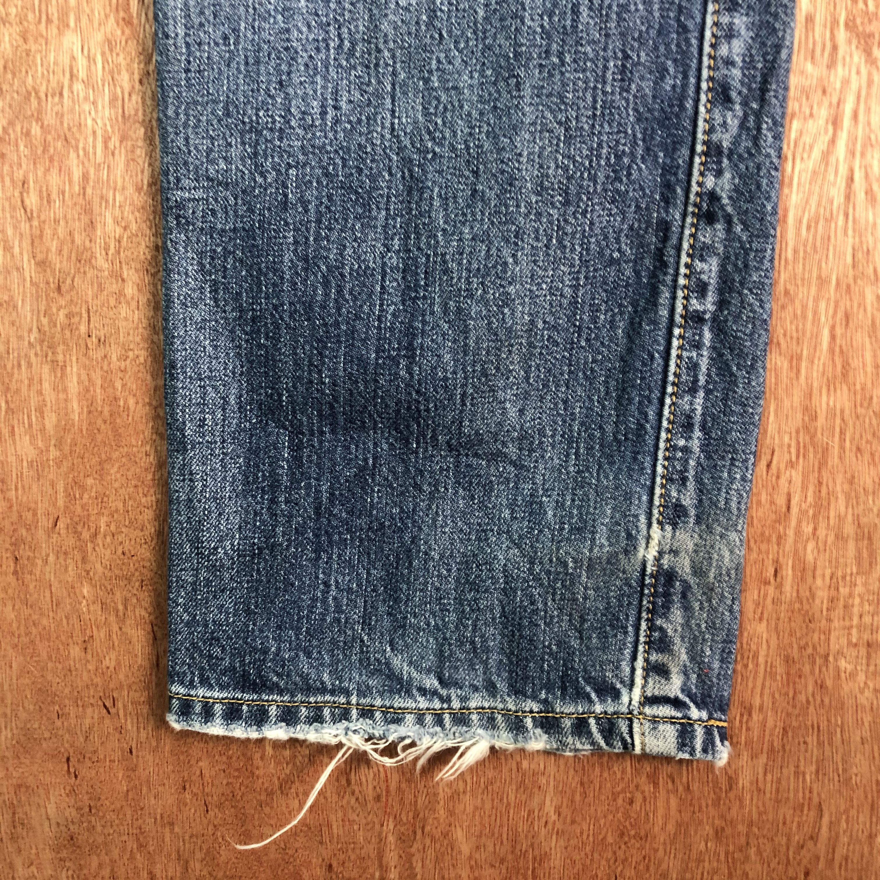 Levi's DLL 501 Levi's Strauss Blue distressed Denim Pants #c081 Size US 29 - 12 Thumbnail