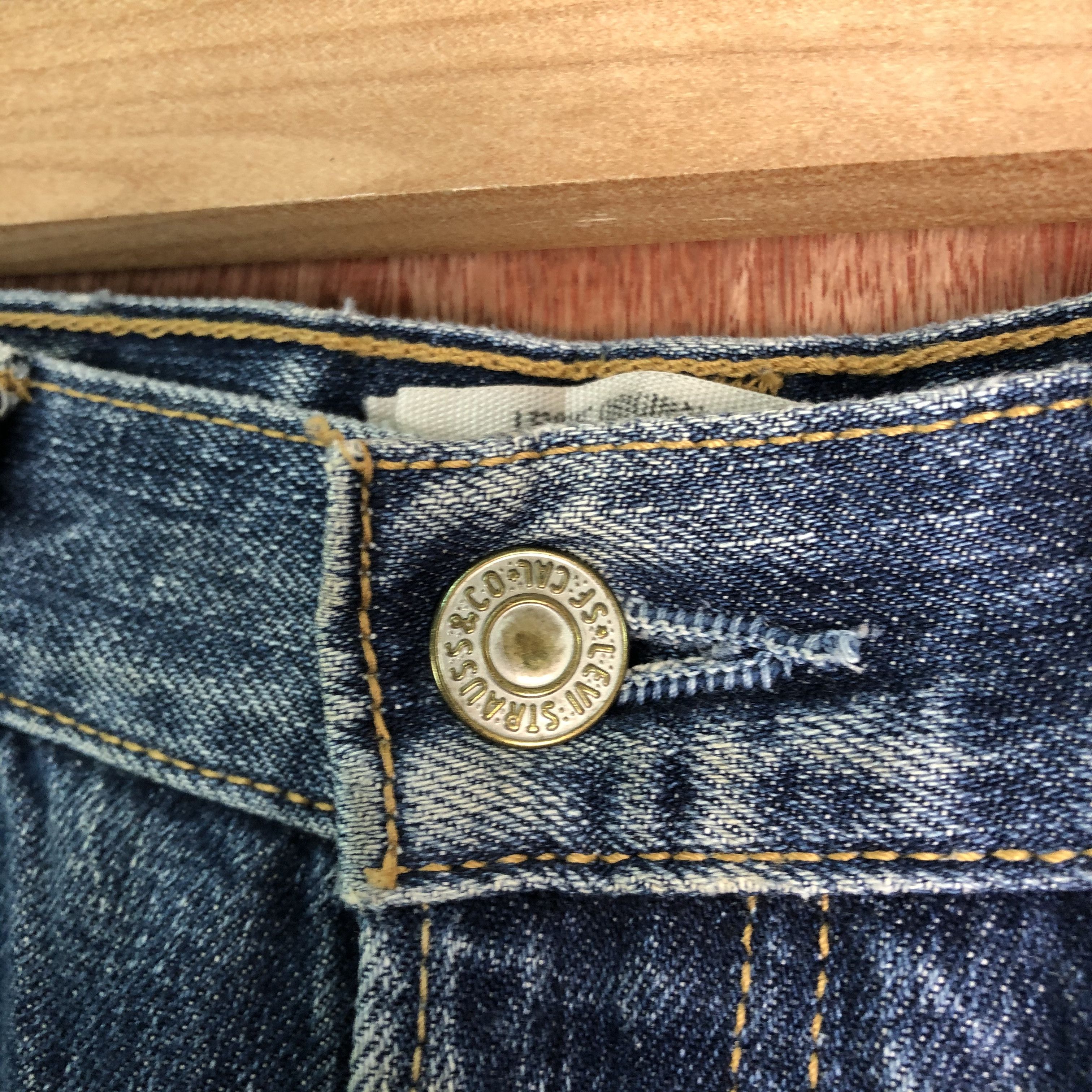 Levi's DLL 501 Levi's Strauss Blue distressed Denim Pants #c081 Size US 29 - 6 Thumbnail