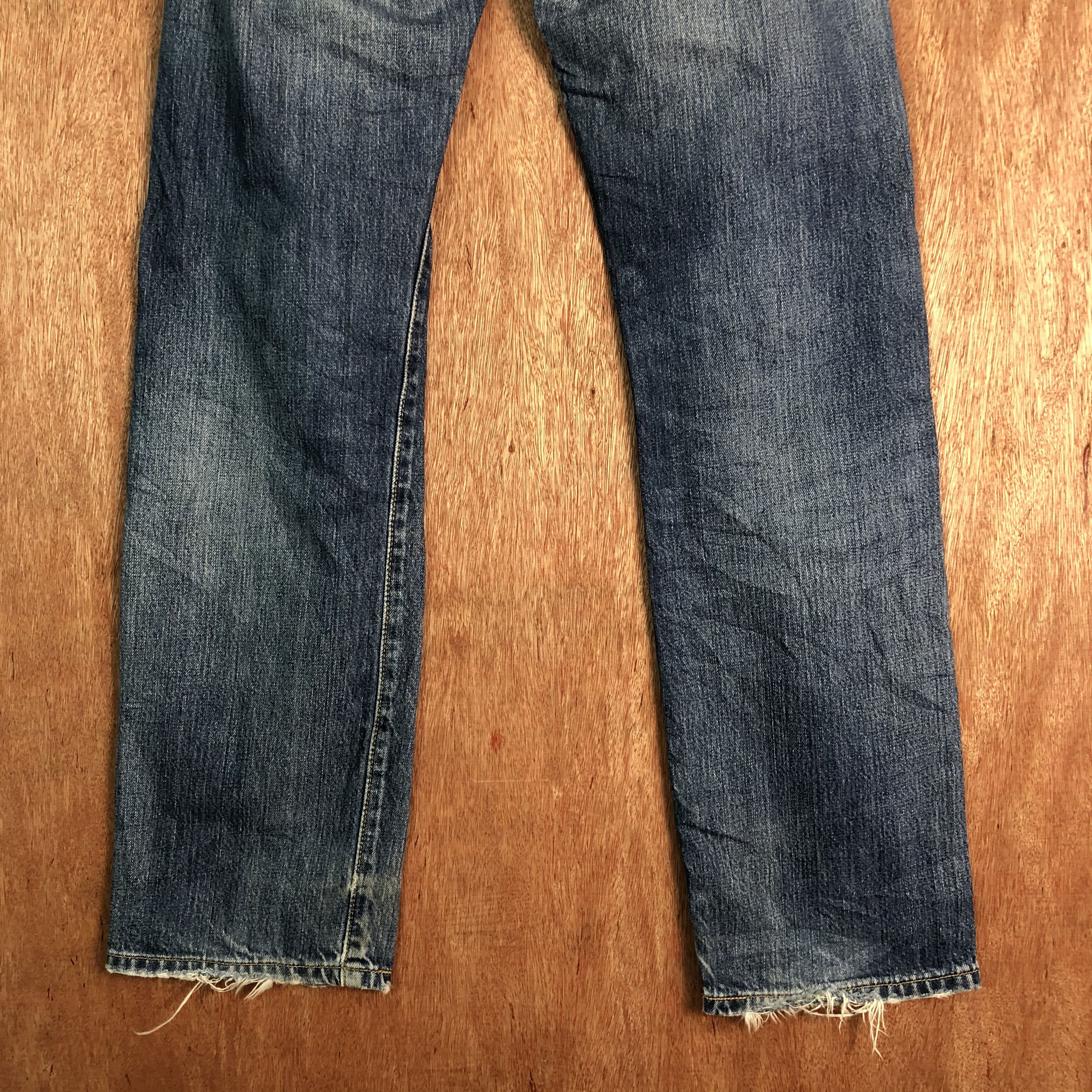 Levi's DLL 501 Levi's Strauss Blue distressed Denim Pants #c081 Size US 29 - 11 Thumbnail