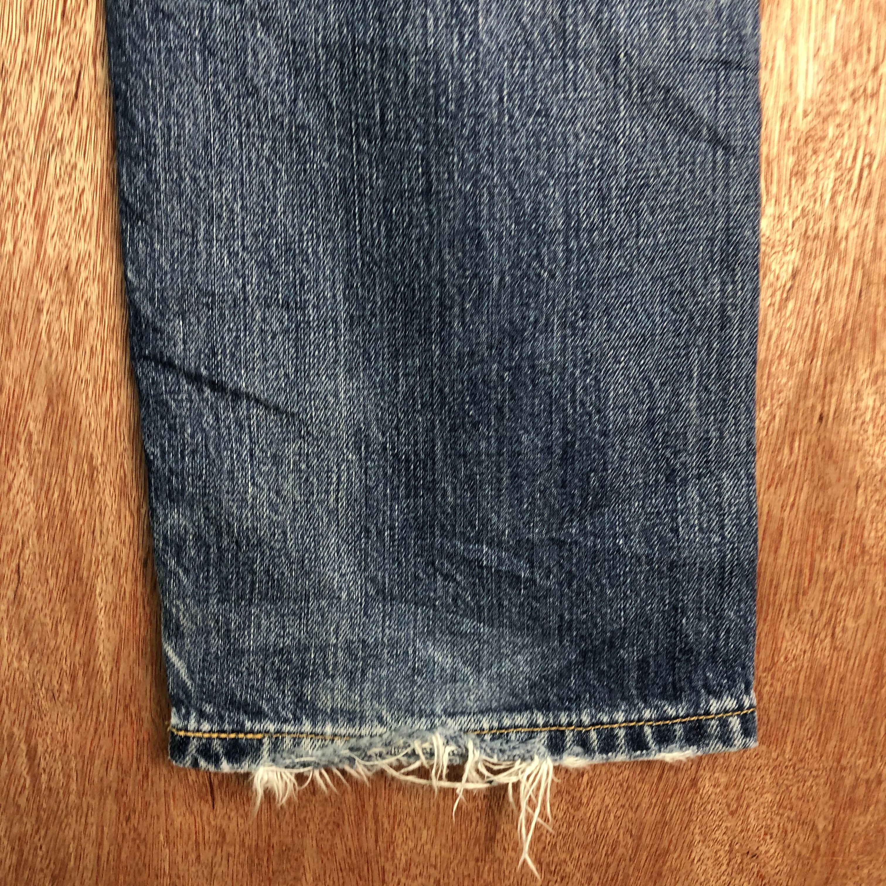 Levi's DLL 501 Levi's Strauss Blue distressed Denim Pants #c081 Size US 29 - 13 Thumbnail