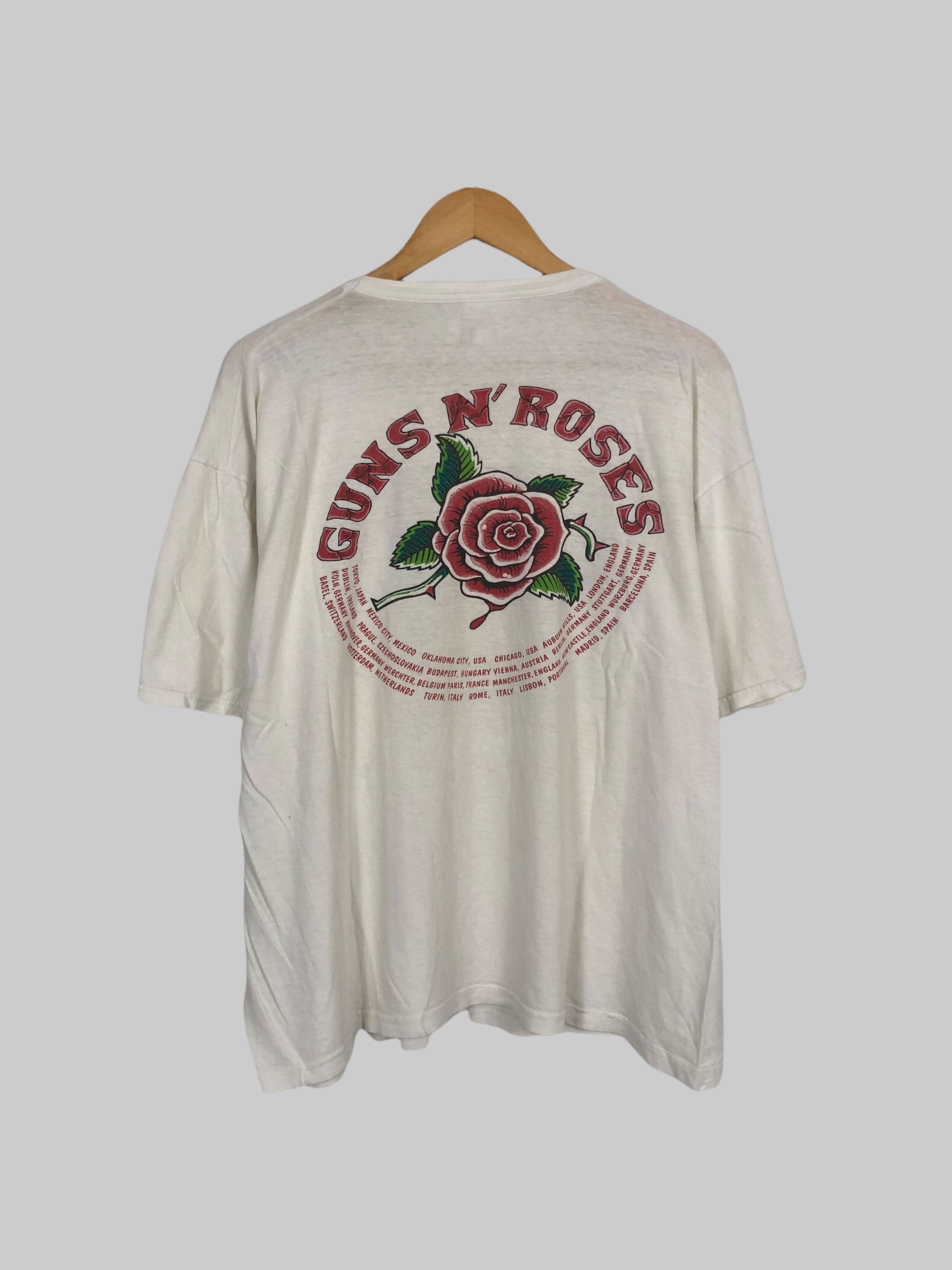Band Tees Vintage 1991 Guns N Roses (Linkin Park Pink Floyd Pearl Jam Size US XL / EU 56 / 4 - 2 Thumbnail