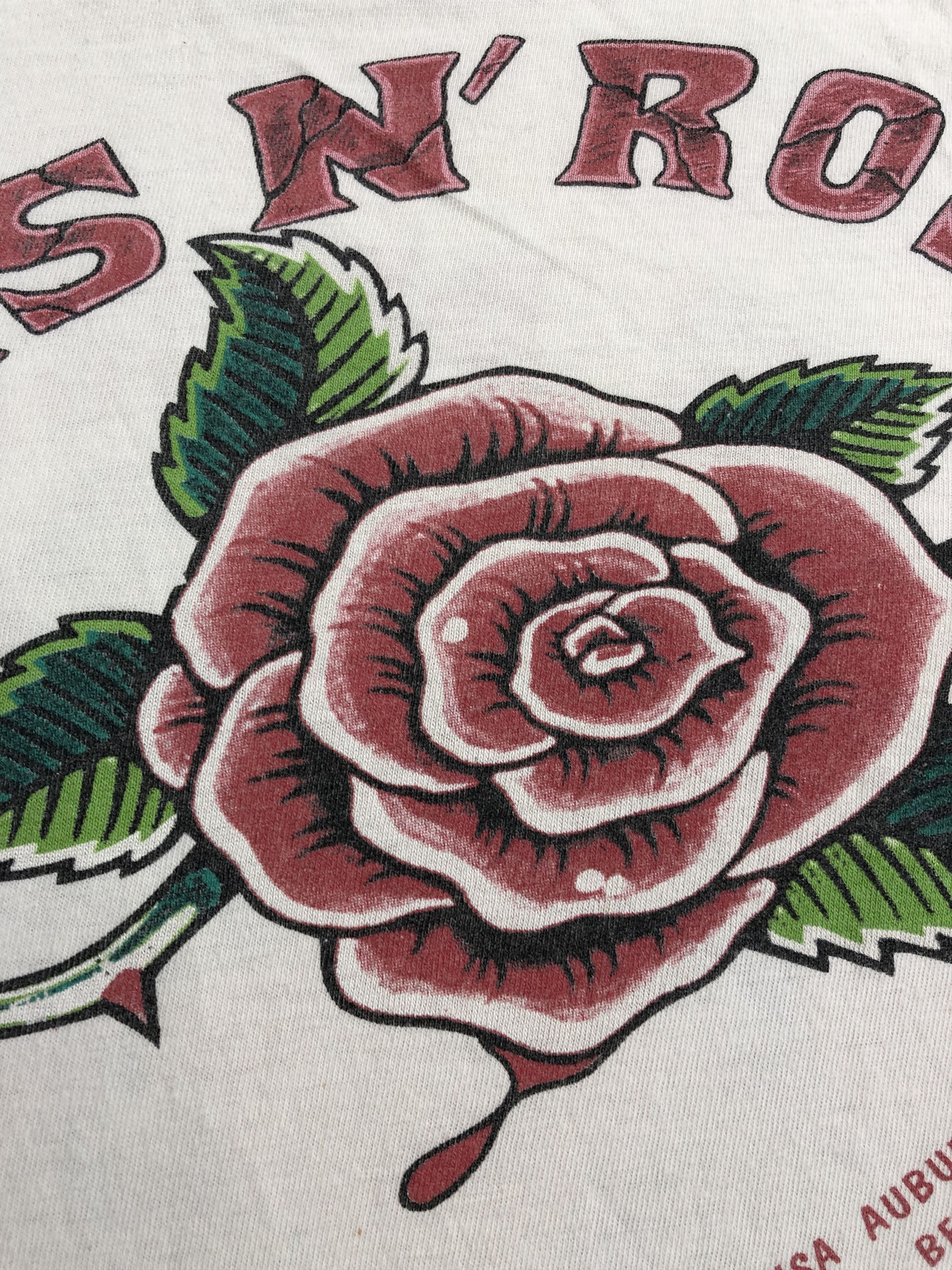 Band Tees Vintage 1991 Guns N Roses (Linkin Park Pink Floyd Pearl Jam Size US XL / EU 56 / 4 - 14 Thumbnail