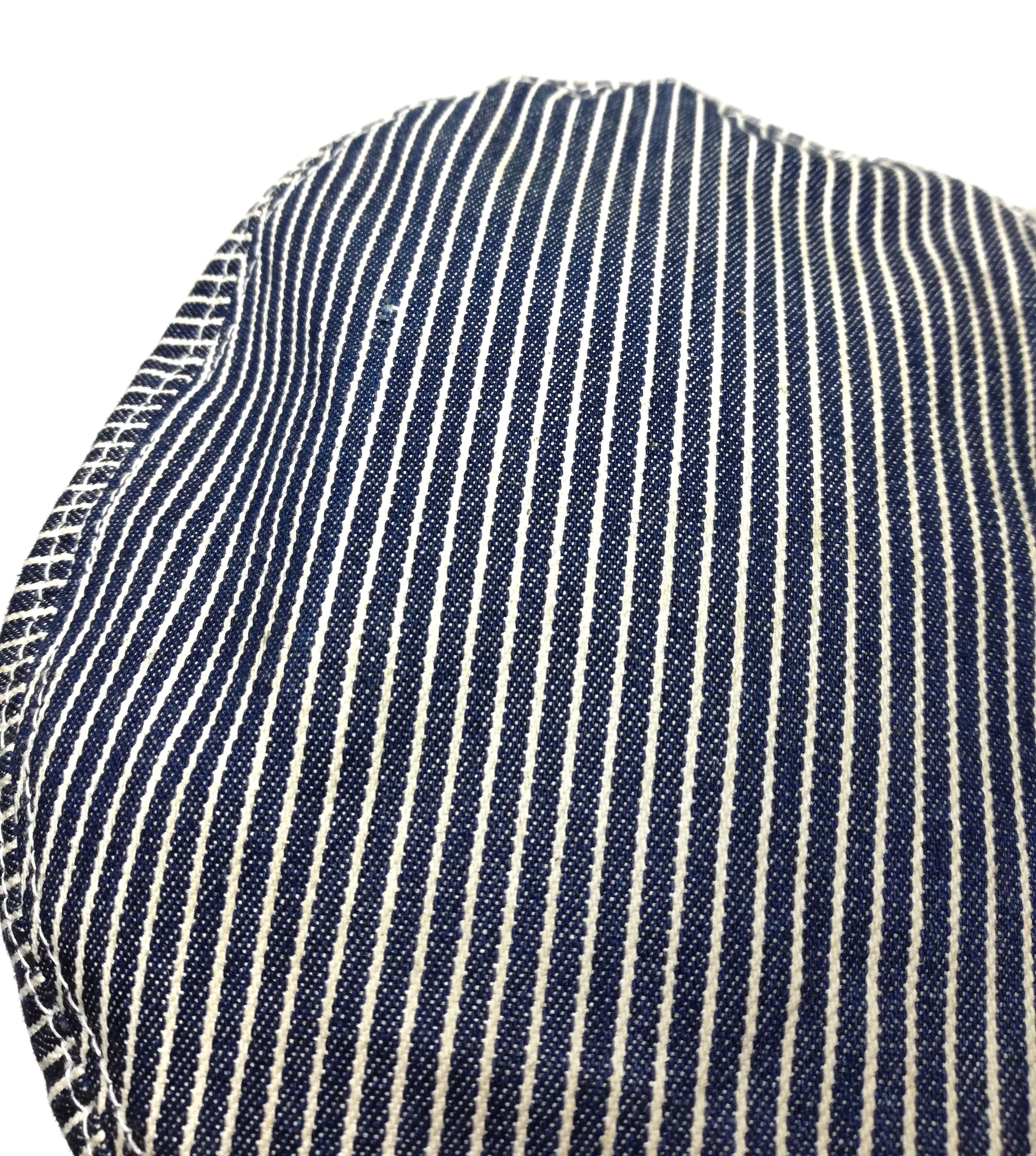 Japanese Brand 🔥Union Made Fab Work Wear Hickory Stripe Railroad Cap🔥 Size ONE SIZE - 9 Thumbnail