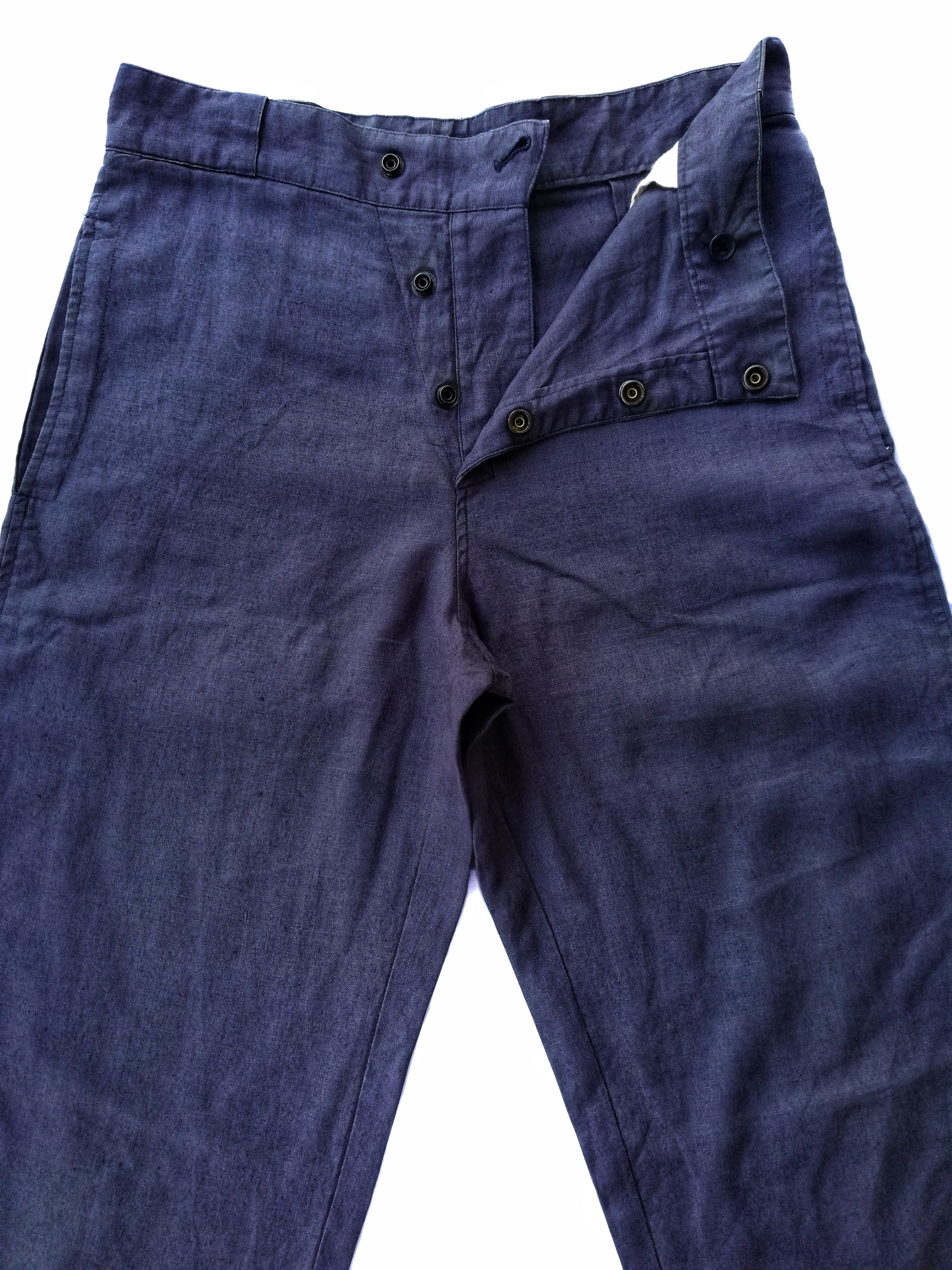 Margaret Howell 🔥DOPE ICONIC 🇬🇧 MHL Blue Straight Cut Casual Pants🔥 Size US 29 - 2 Thumbnail