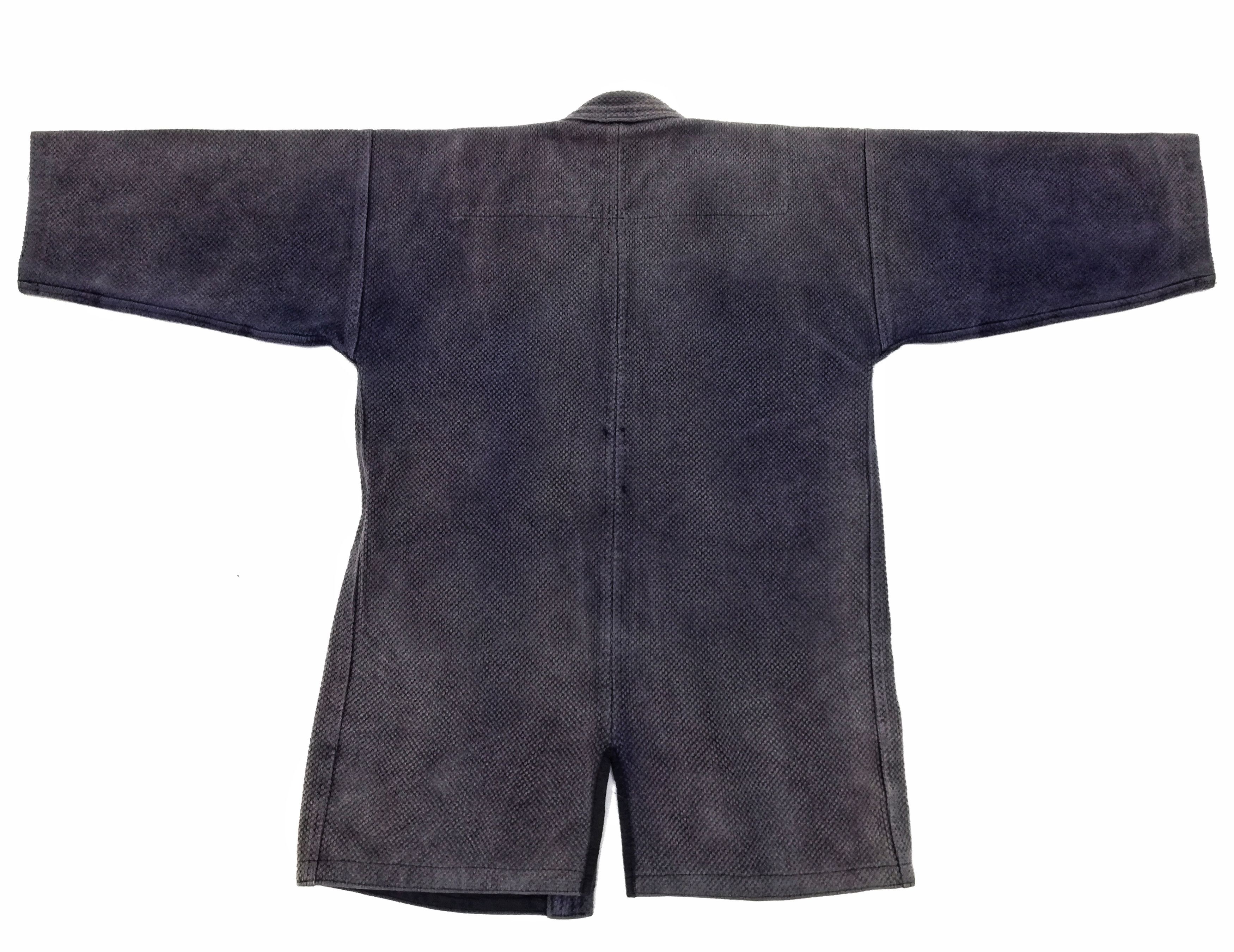 Indigo × Japanese Brand 🔥Indigo Dyed Sashiko Noragi Kimono Visvim Style Design🔥 Size US S / EU 44-46 / 1 - 9 Thumbnail