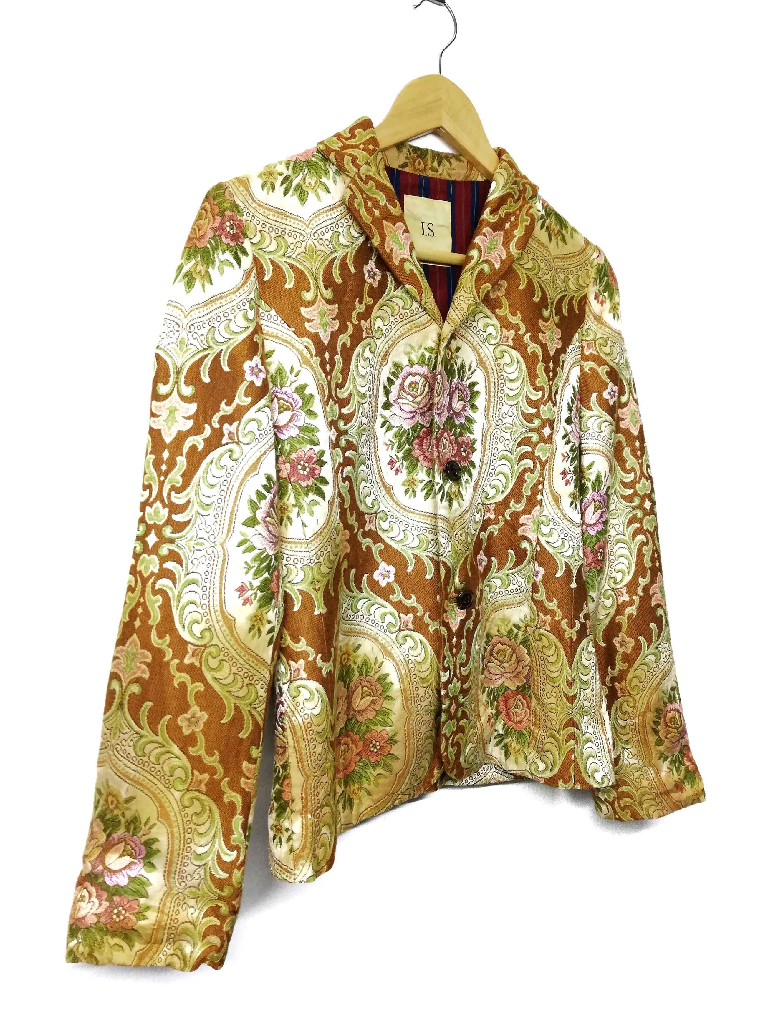 Issey Miyake 🔥DOPE Sunao Kuwahara By Issey Miyake Floral Abstract Coat Size US XXS / EU 40 - 1 Thumbnail