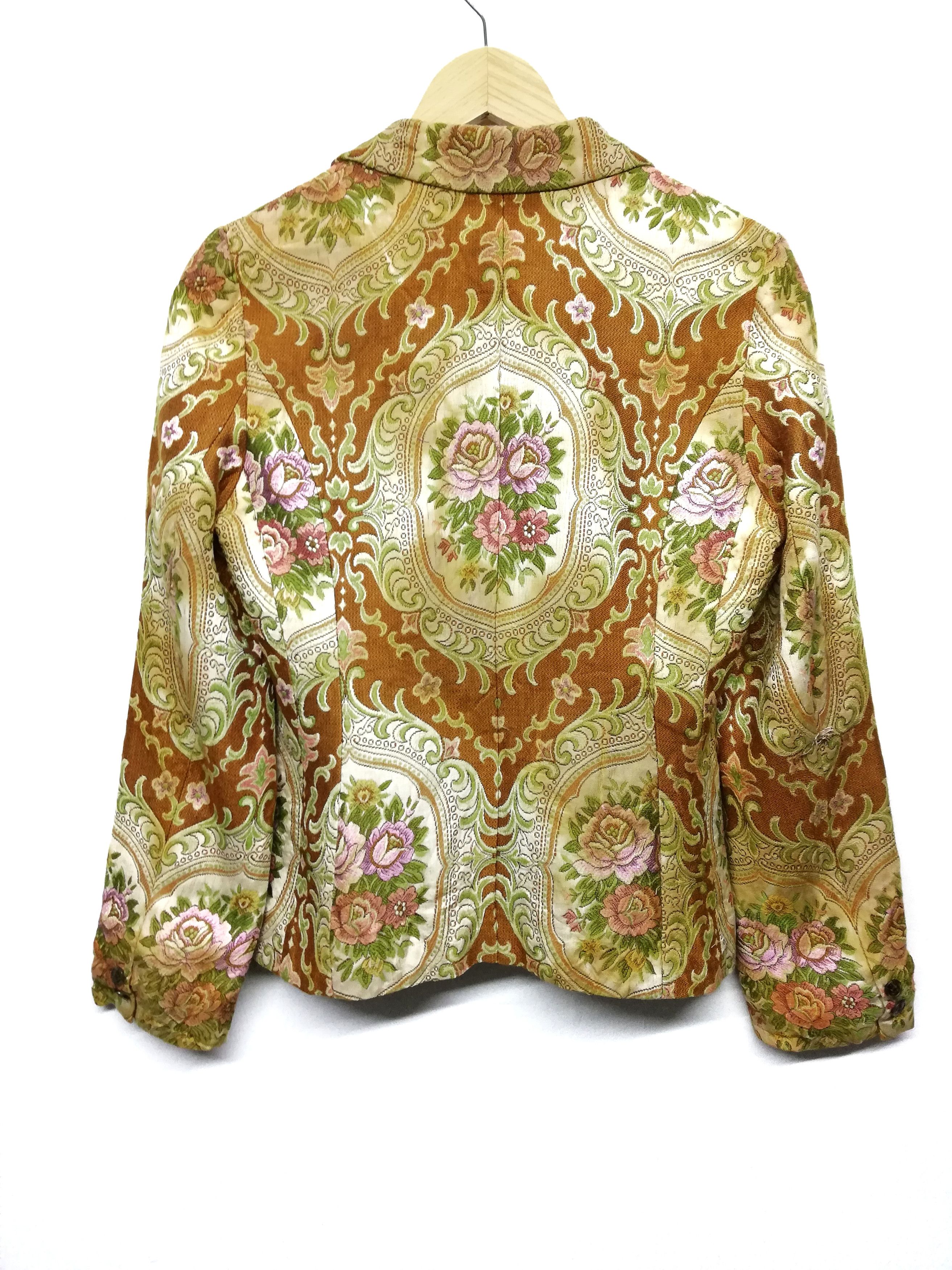 Issey Miyake 🔥DOPE Sunao Kuwahara By Issey Miyake Floral Abstract Coat Size US XXS / EU 40 - 7 Thumbnail