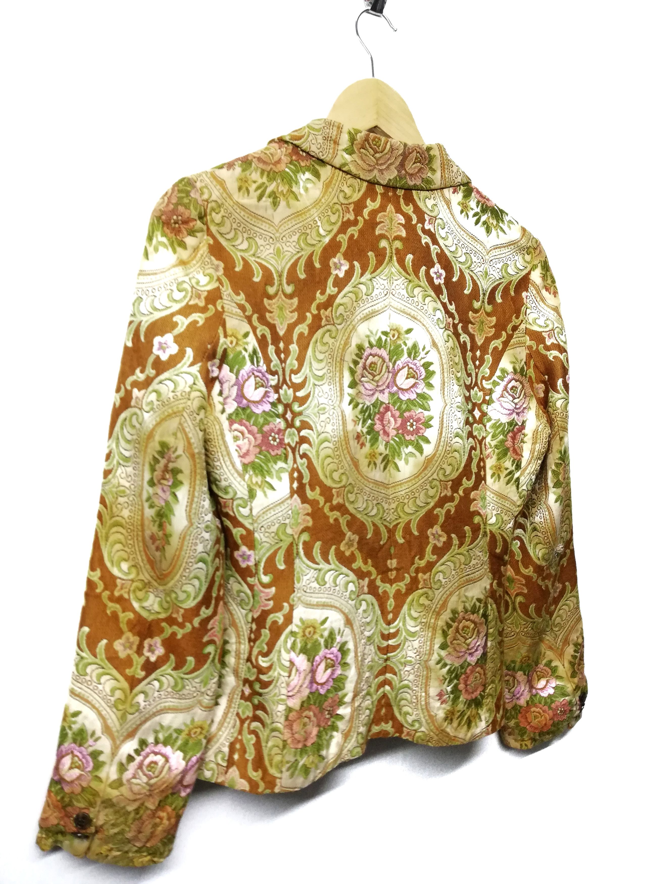 Issey Miyake 🔥DOPE Sunao Kuwahara By Issey Miyake Floral Abstract Coat Size US XXS / EU 40 - 6 Thumbnail