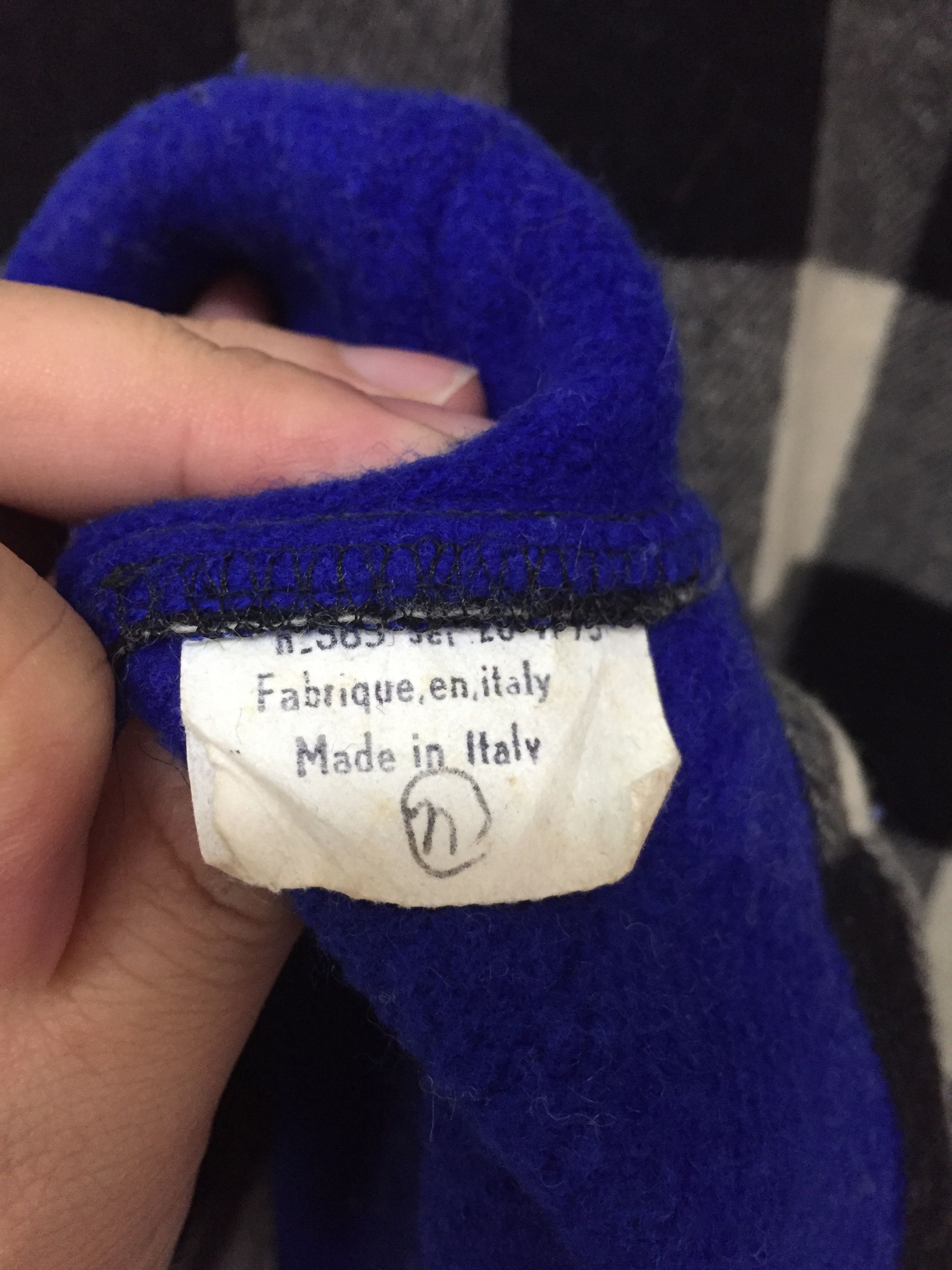 Emporio Armani 80's ARMANI Unique knitwear Check Wool Jacket Size US L / EU 52-54 / 3 - 17 Thumbnail