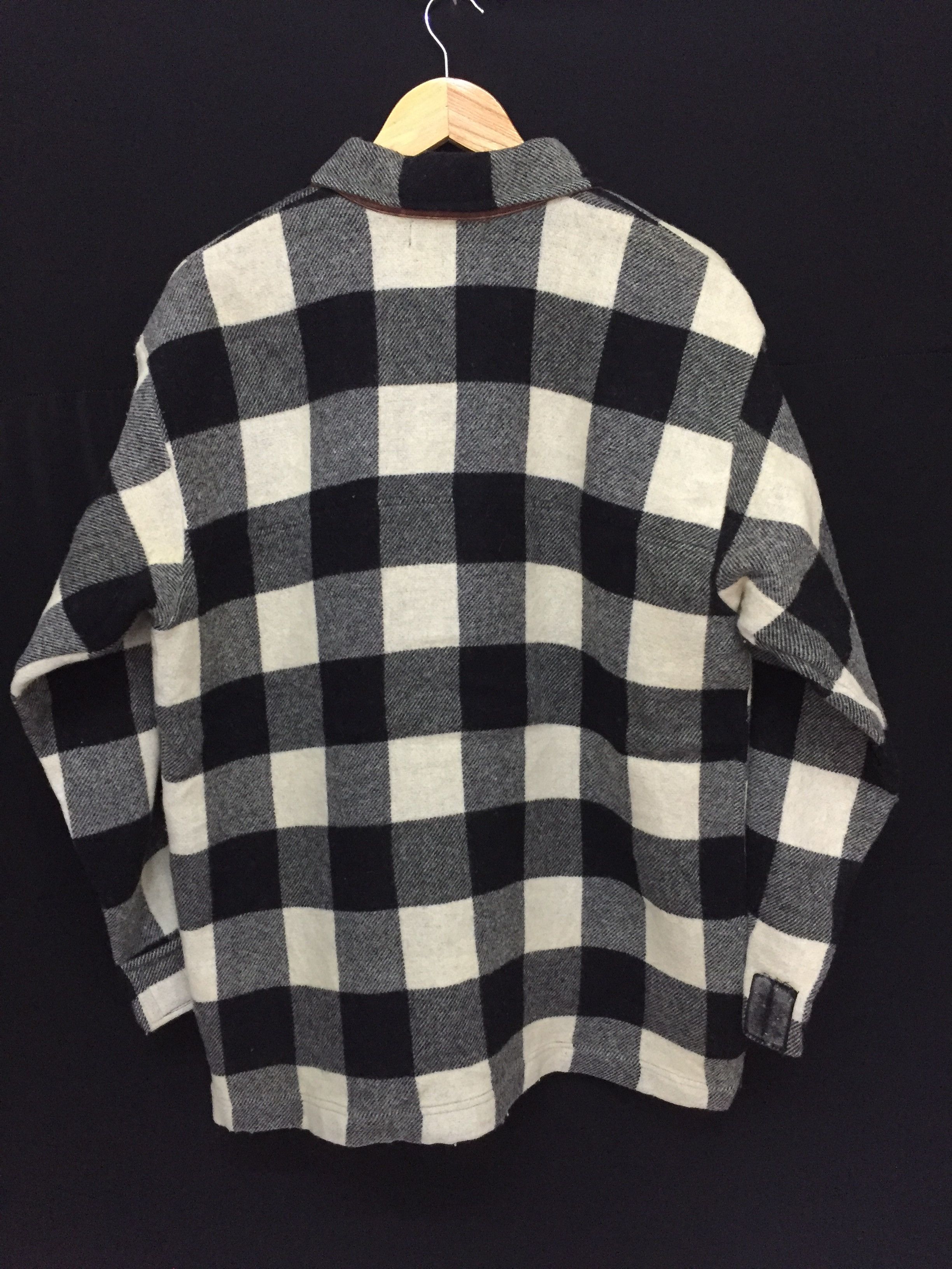 Emporio Armani 80's ARMANI Unique knitwear Check Wool Jacket Size US L / EU 52-54 / 3 - 13 Thumbnail