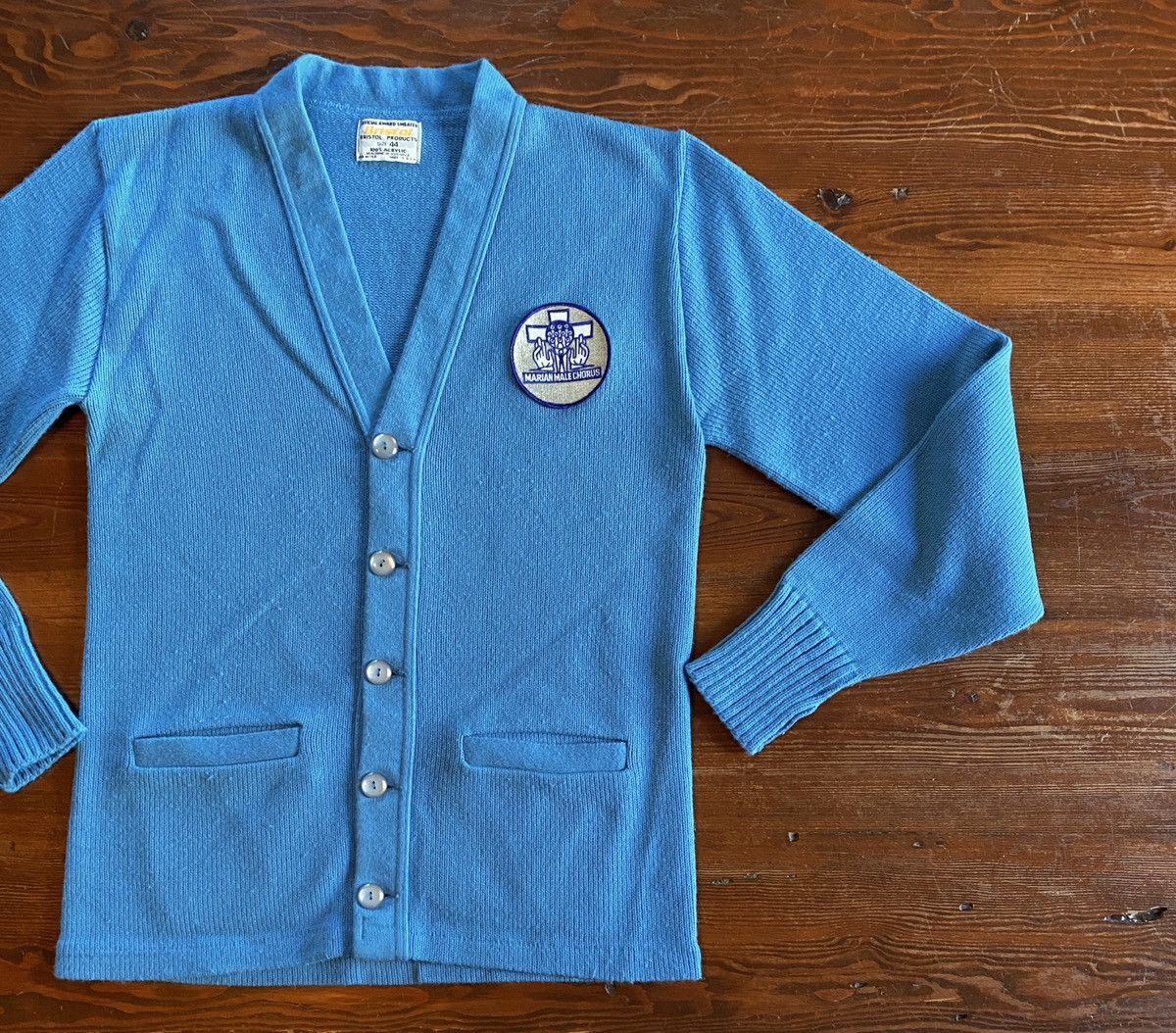 Vintage Vintage 60’s Bristol Marian Male Chorus Cardigan Sweater Size US L / EU 52-54 / 3 - 1 Thumbnail