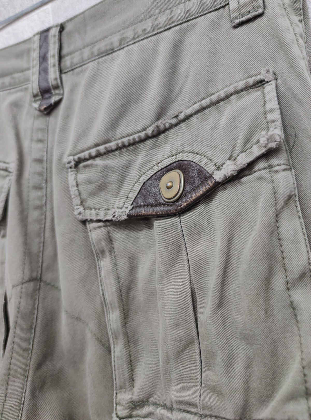 Morgan Homme MORGAN HOMME WornOut Style Tactical Multipocket Cargo Pants Size US 28 / EU 44 - 10 Thumbnail