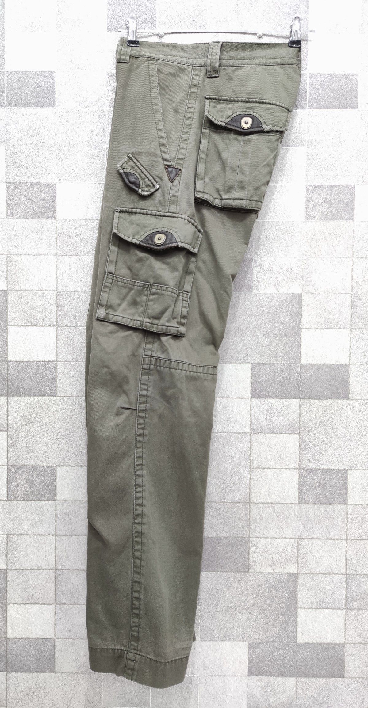 Morgan Homme MORGAN HOMME WornOut Style Tactical Multipocket Cargo Pants Size US 28 / EU 44 - 11 Thumbnail