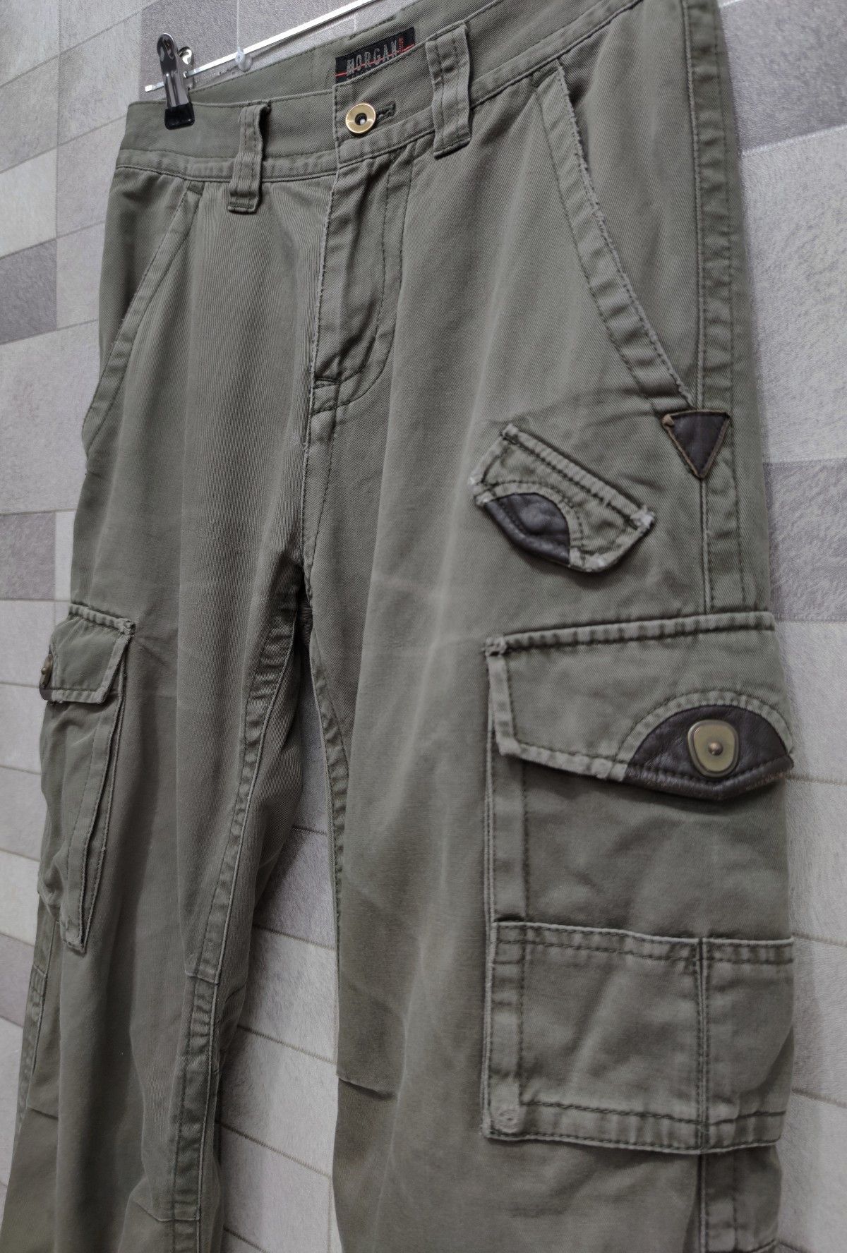 Morgan Homme MORGAN HOMME WornOut Style Tactical Multipocket Cargo Pants Size US 28 / EU 44 - 3 Thumbnail