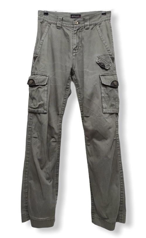 image of Morgan Homme Wornout Style Tactical Multipocket Cargo Pants in Army Green, Men's (Size 28)