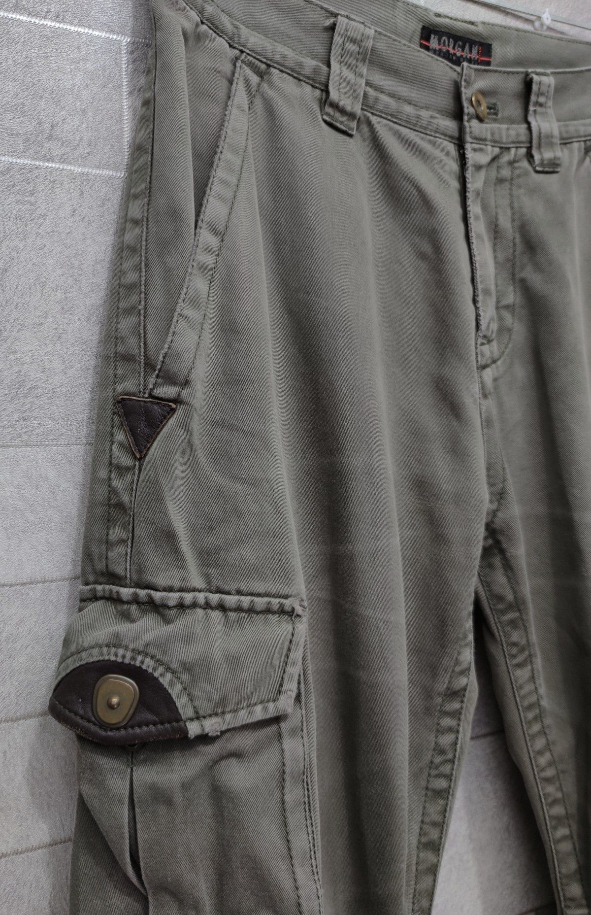 Morgan Homme MORGAN HOMME WornOut Style Tactical Multipocket Cargo Pants Size US 28 / EU 44 - 4 Thumbnail