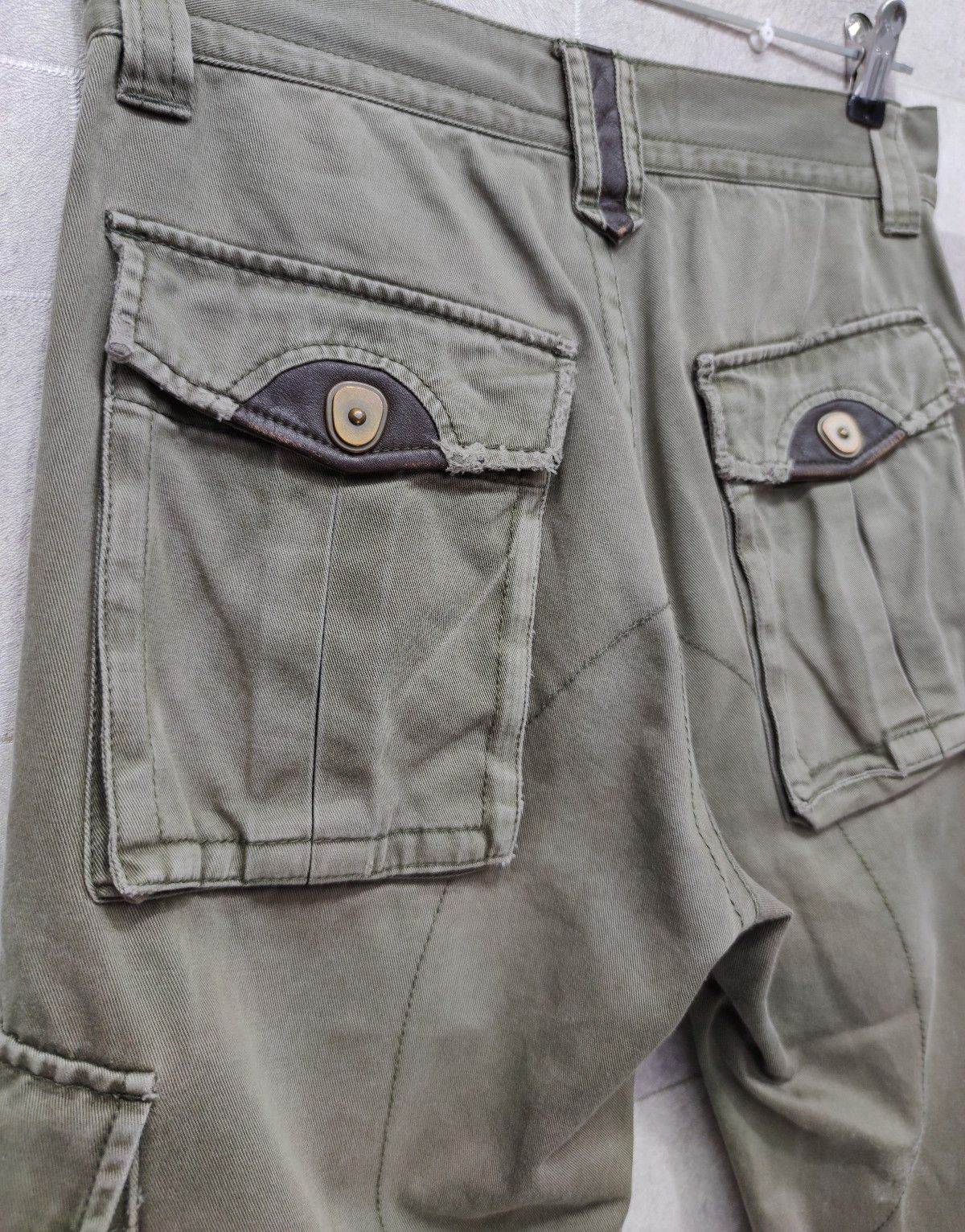 Morgan Homme MORGAN HOMME WornOut Style Tactical Multipocket Cargo Pants Size US 28 / EU 44 - 8 Thumbnail