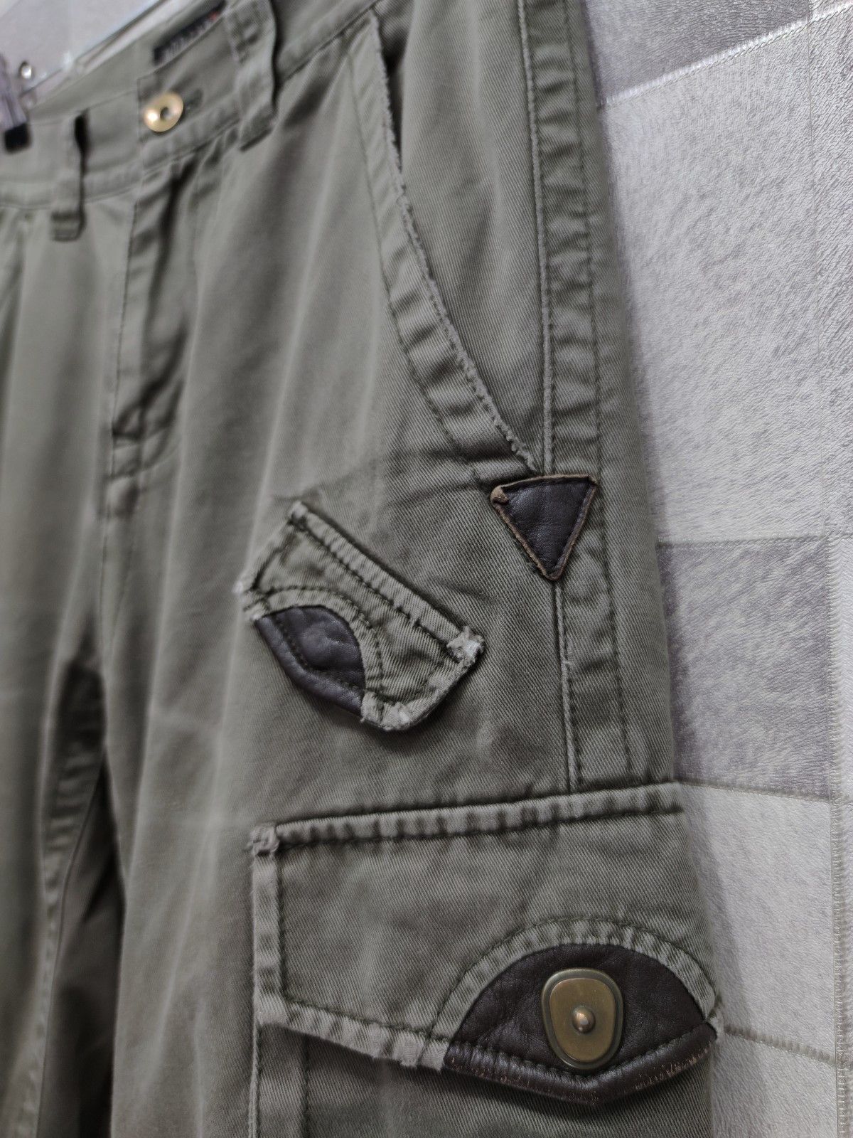 Morgan Homme MORGAN HOMME WornOut Style Tactical Multipocket Cargo Pants Size US 28 / EU 44 - 5 Thumbnail
