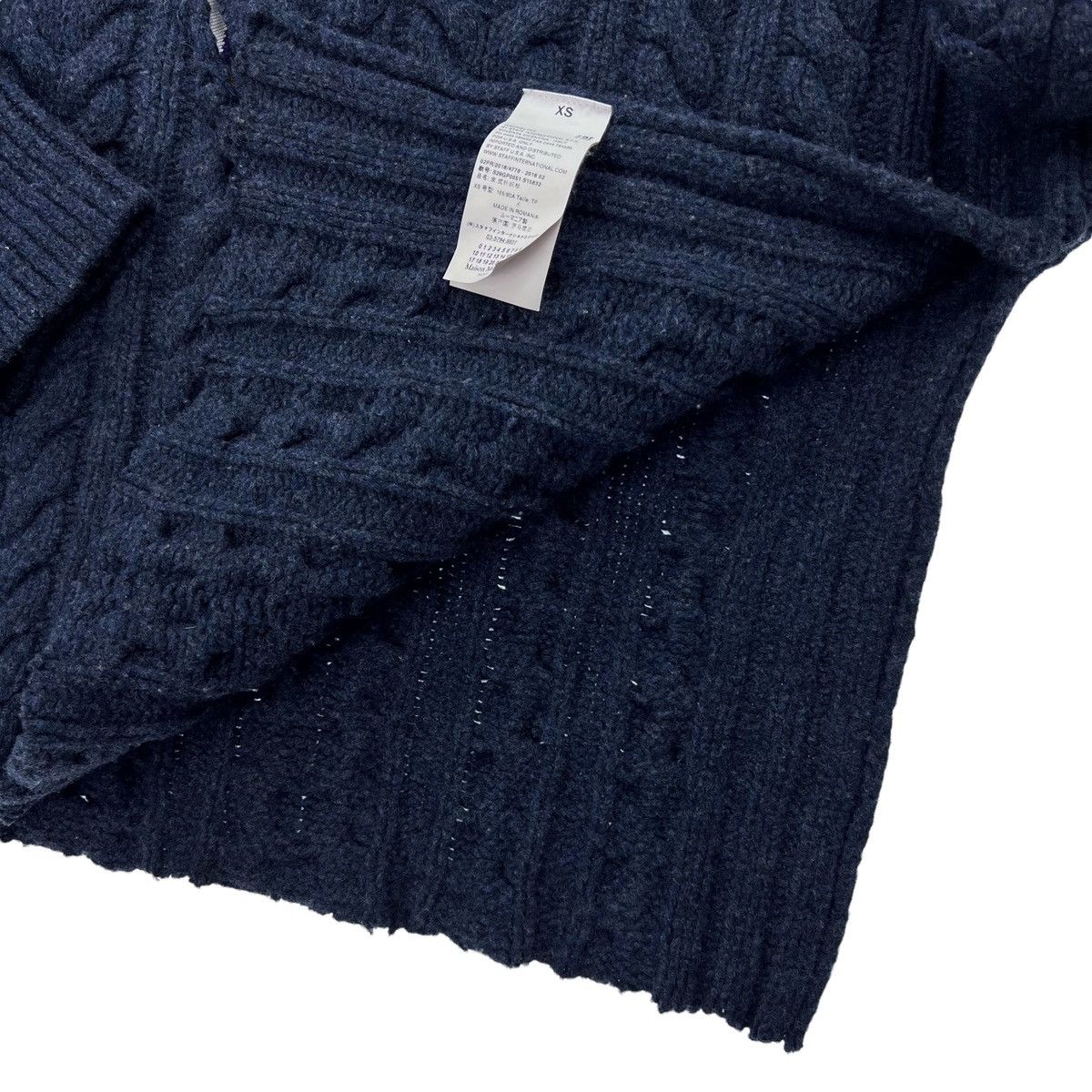 Maison Margiela Maison Margiela FW16 Blank Tag Cable Knit Polo Sweater Size XS / US 0-2 / IT 36-38 - 6 Thumbnail