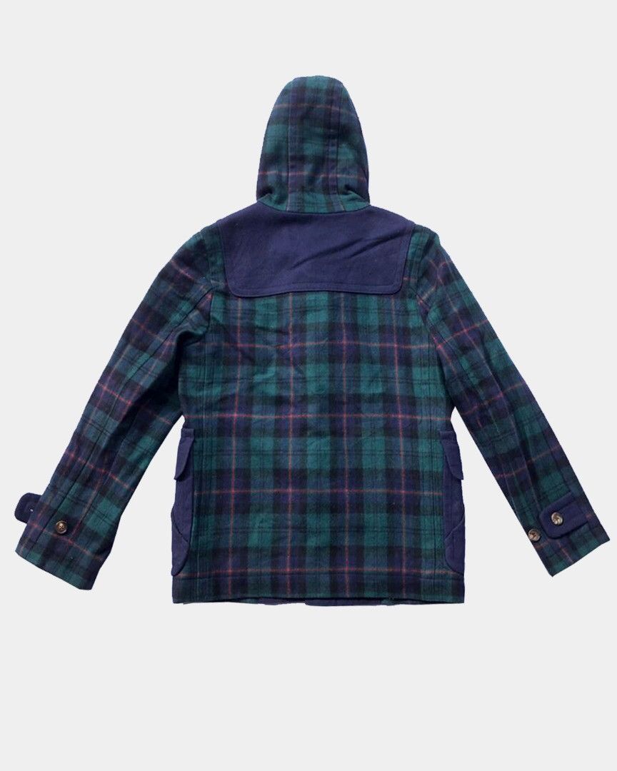 Beams Plus ❌FINAL DROP❌Tartan Duffle Coat Patch Pockets Hooded Sz M Size US M / EU 48-50 / 2 - 2 Thumbnail