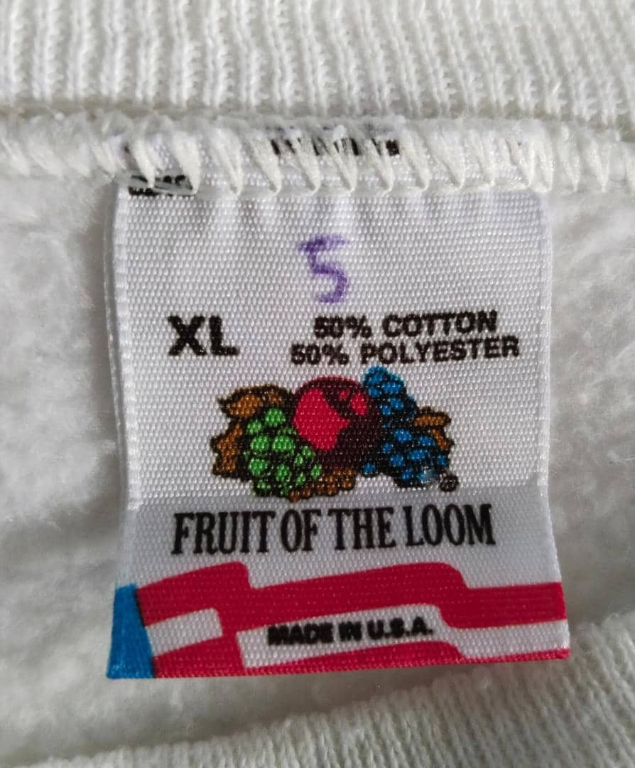 Fruit Of The Loom × Vintage Vintage 80's FOTL Pullover Sweatshirts Size US XL / EU 56 / 4 - 3 Thumbnail