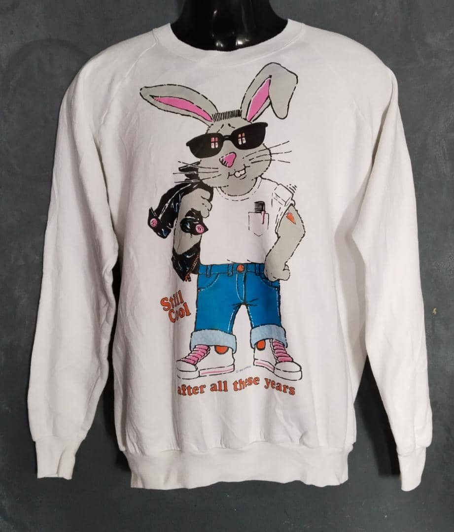 Fruit Of The Loom × Vintage Vintage 80's FOTL Pullover Sweatshirts Size US XL / EU 56 / 4 - 1 Thumbnail
