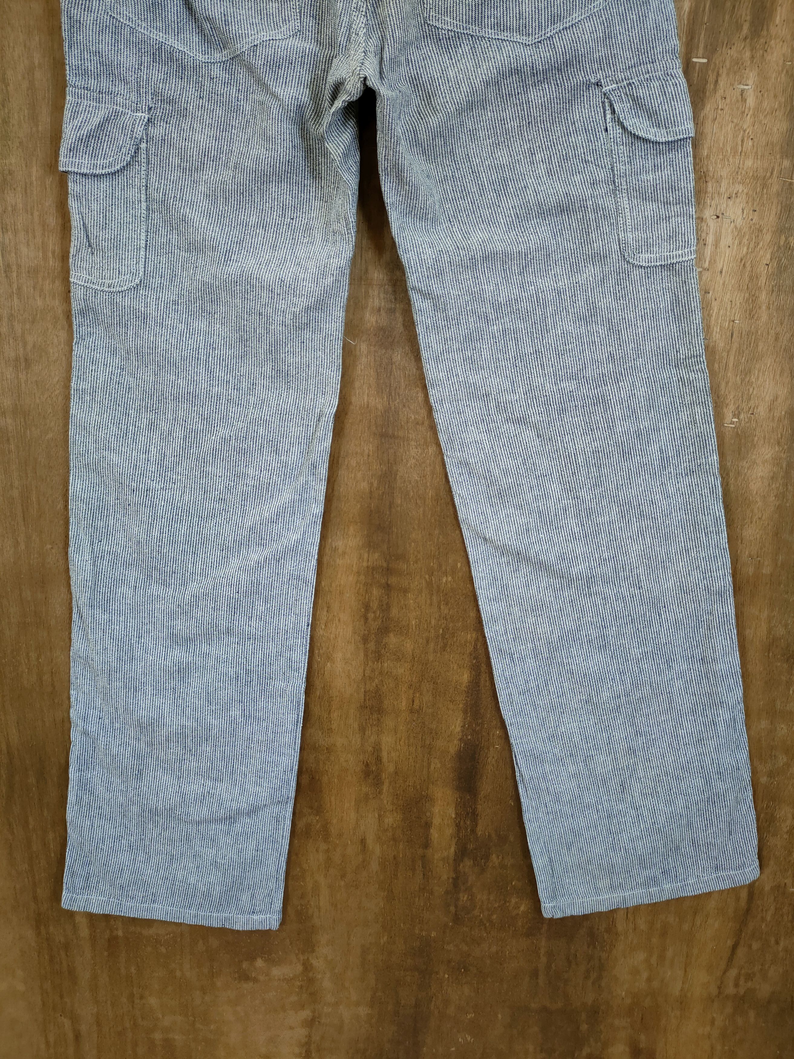 Japanese Brand DLL Japan stripe multipocket utility cargo pants #1302 Size US 29 - 6 Thumbnail
