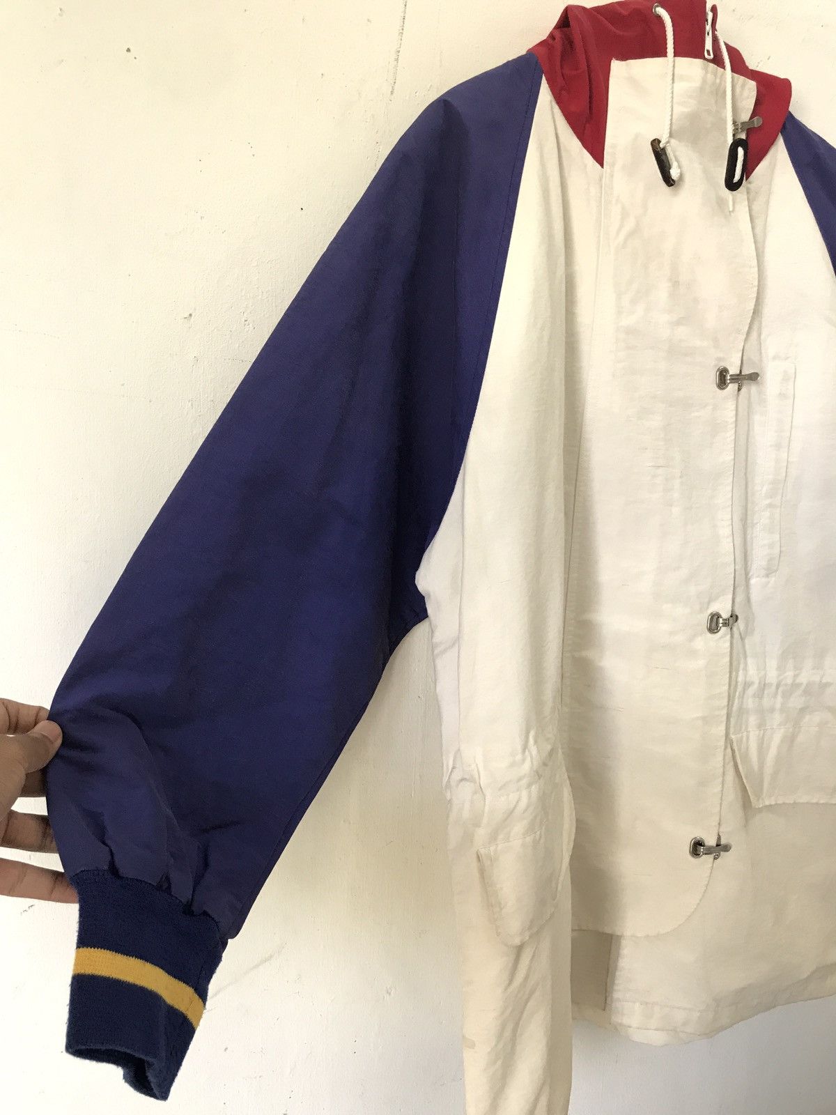 Vintage 90s Polo Ralph Lauren Fireman Jacket Colourblock
