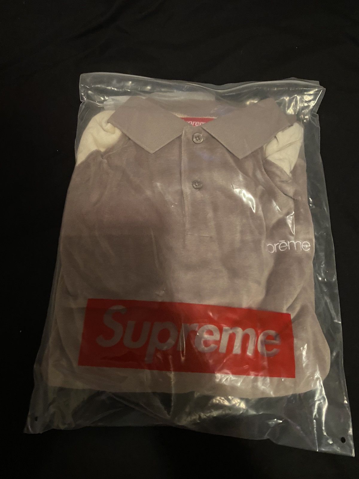Supreme Supreme Paneled Velour L/S Polo Light Brown Small Size US S / EU 44-46 / 1 - 3 Thumbnail