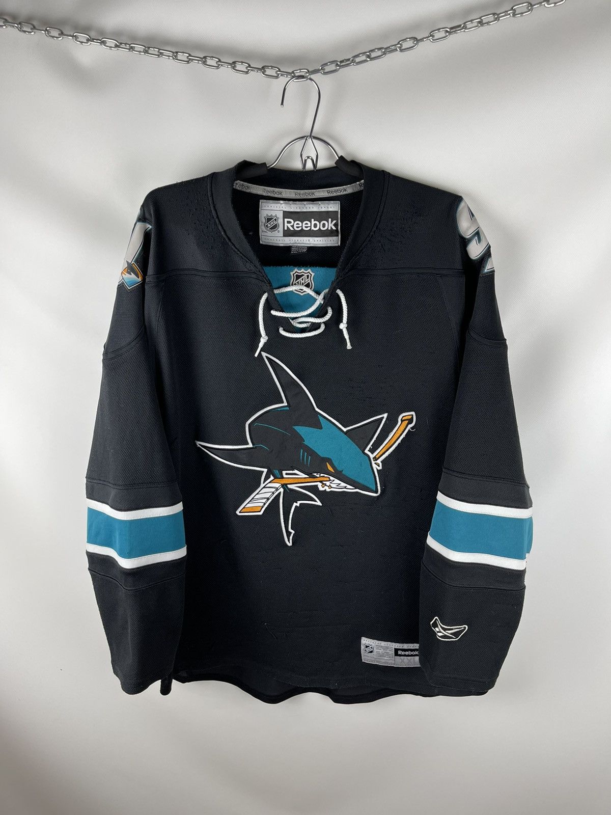 NHL Reebok Vintage San Jose SHARKS Jersey vintage Black Reebok Hockey NHL Grailed