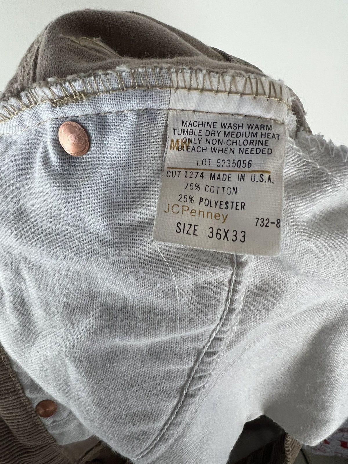 Vintage Vintage Jc Penney Plain Pockets Corduroy Pants Size US 34 / EU 50 - 4 Thumbnail
