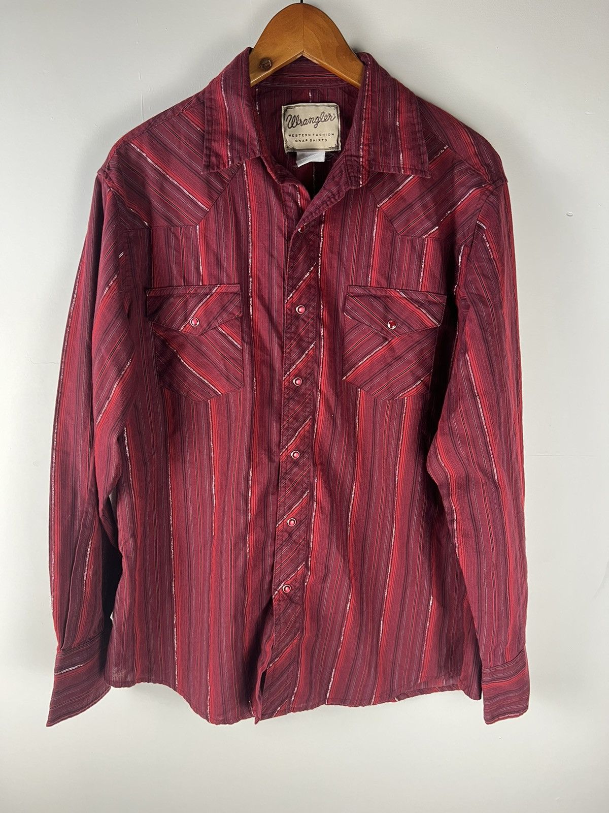 Vintage Vintage wrangler western button up shirt Size US L / EU 52-54 / 3 - 1 Thumbnail