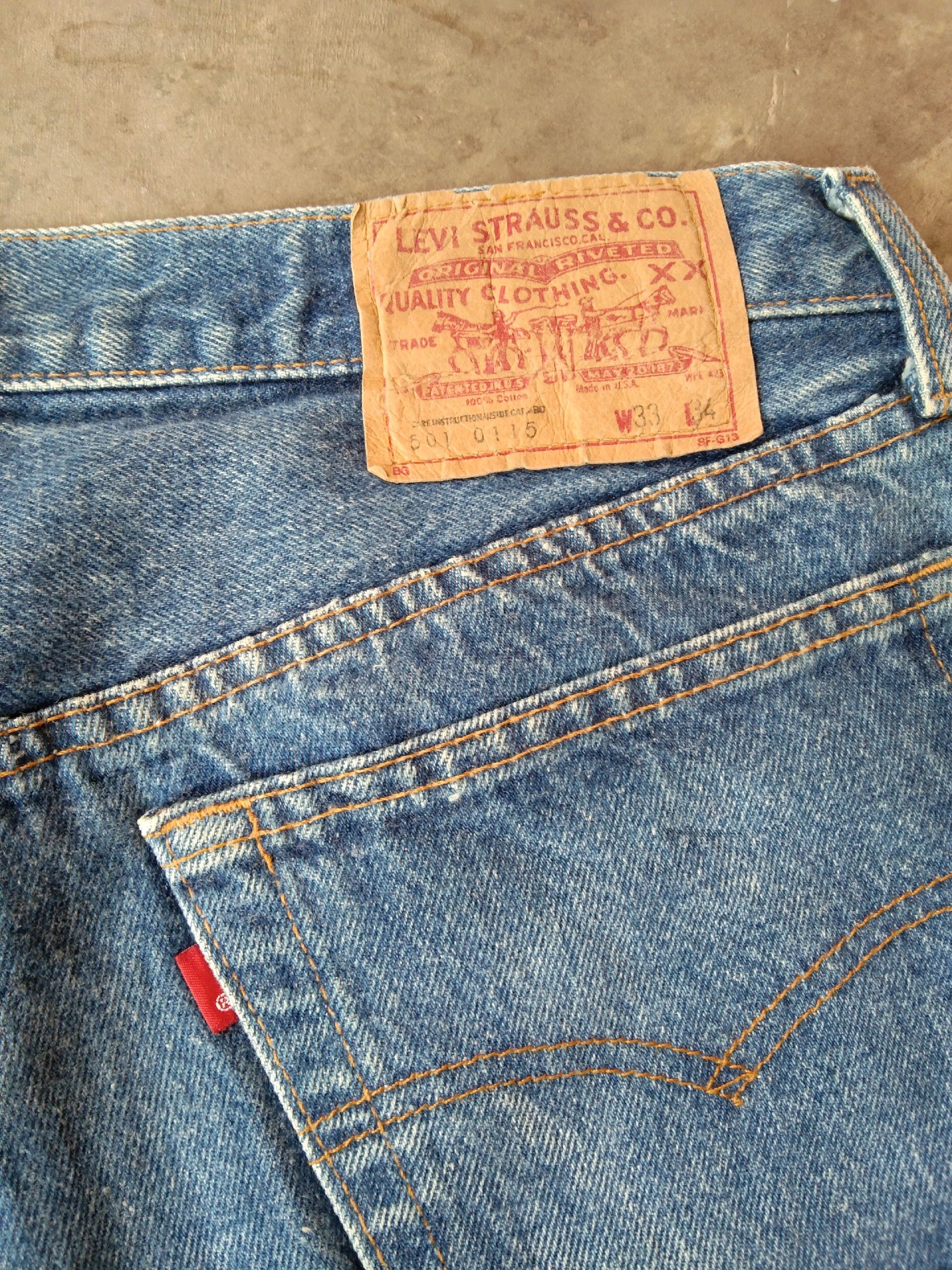 Levi's × Vintage 80s Vintage Levis 501 Jeans Made In USA 32x33 Size US 32 / EU 48 - 3 Thumbnail