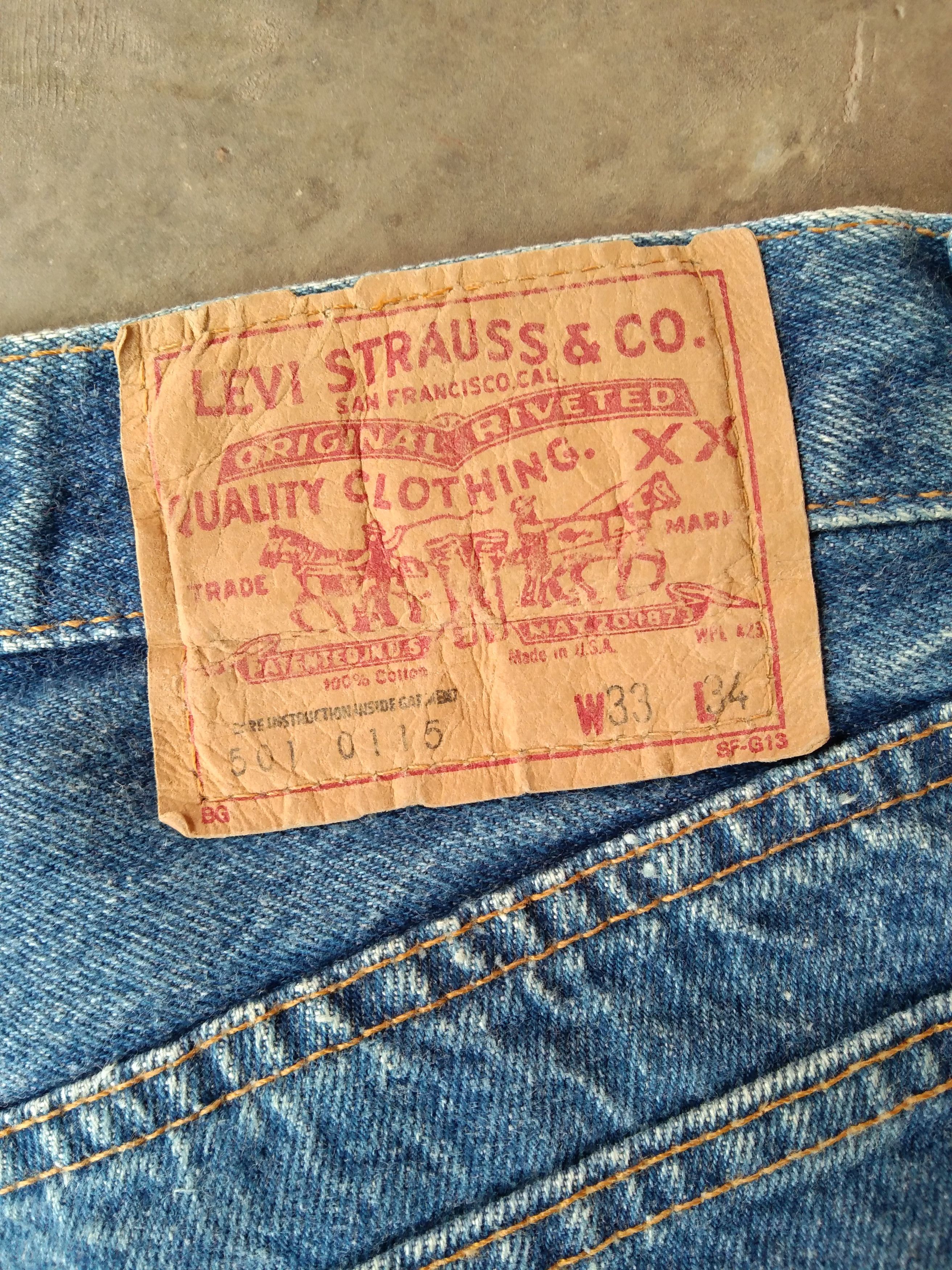 Levi's × Vintage 80s Vintage Levis 501 Jeans Made In USA 32x33 Size US 32 / EU 48 - 4 Thumbnail