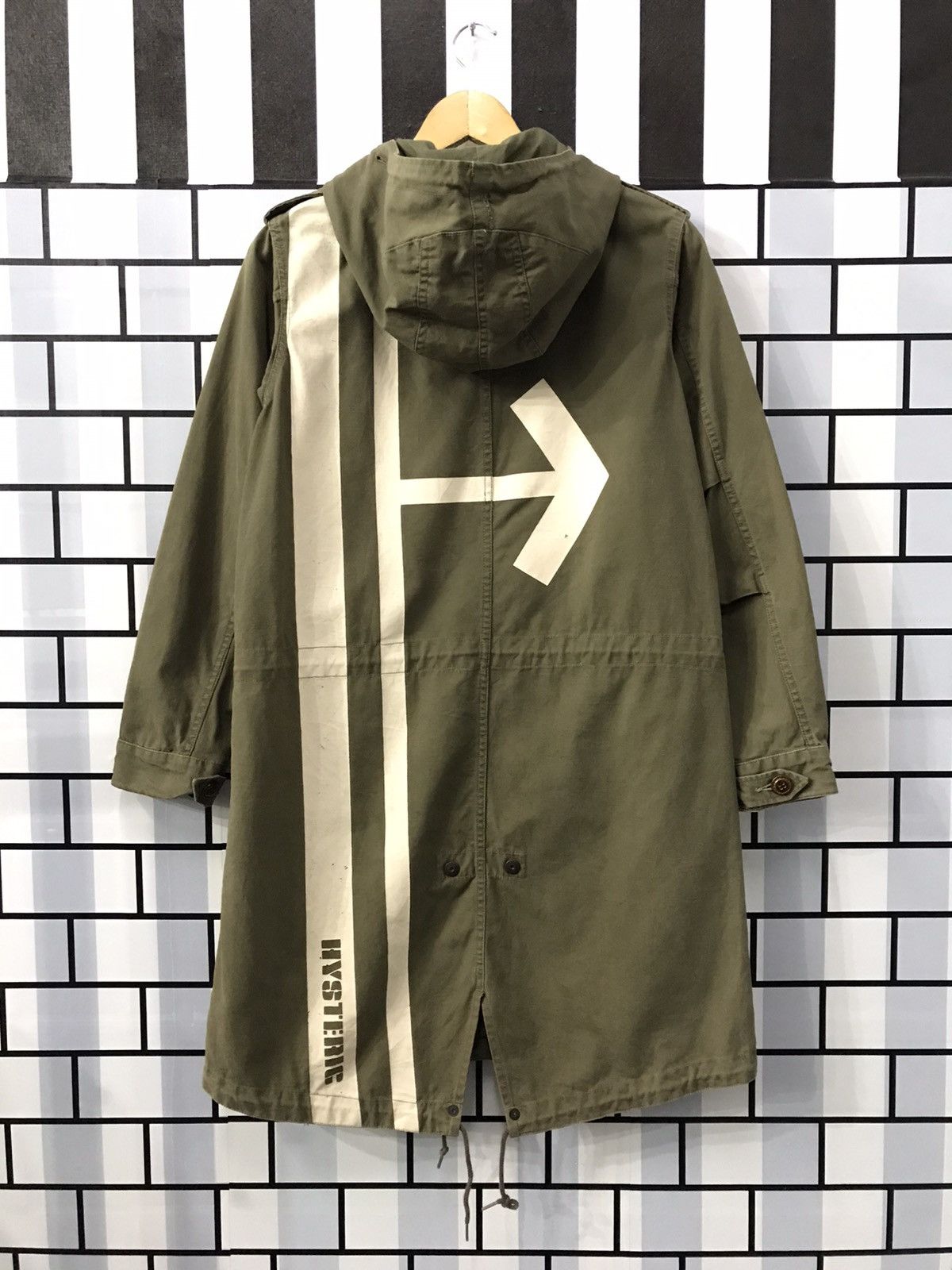 【HYSTERIC GLAMOUR】M-51 Mods coat HYSTERIC GLAMOUR×DESTROY ALL MONSTERS Printed Mods Coat Khaki