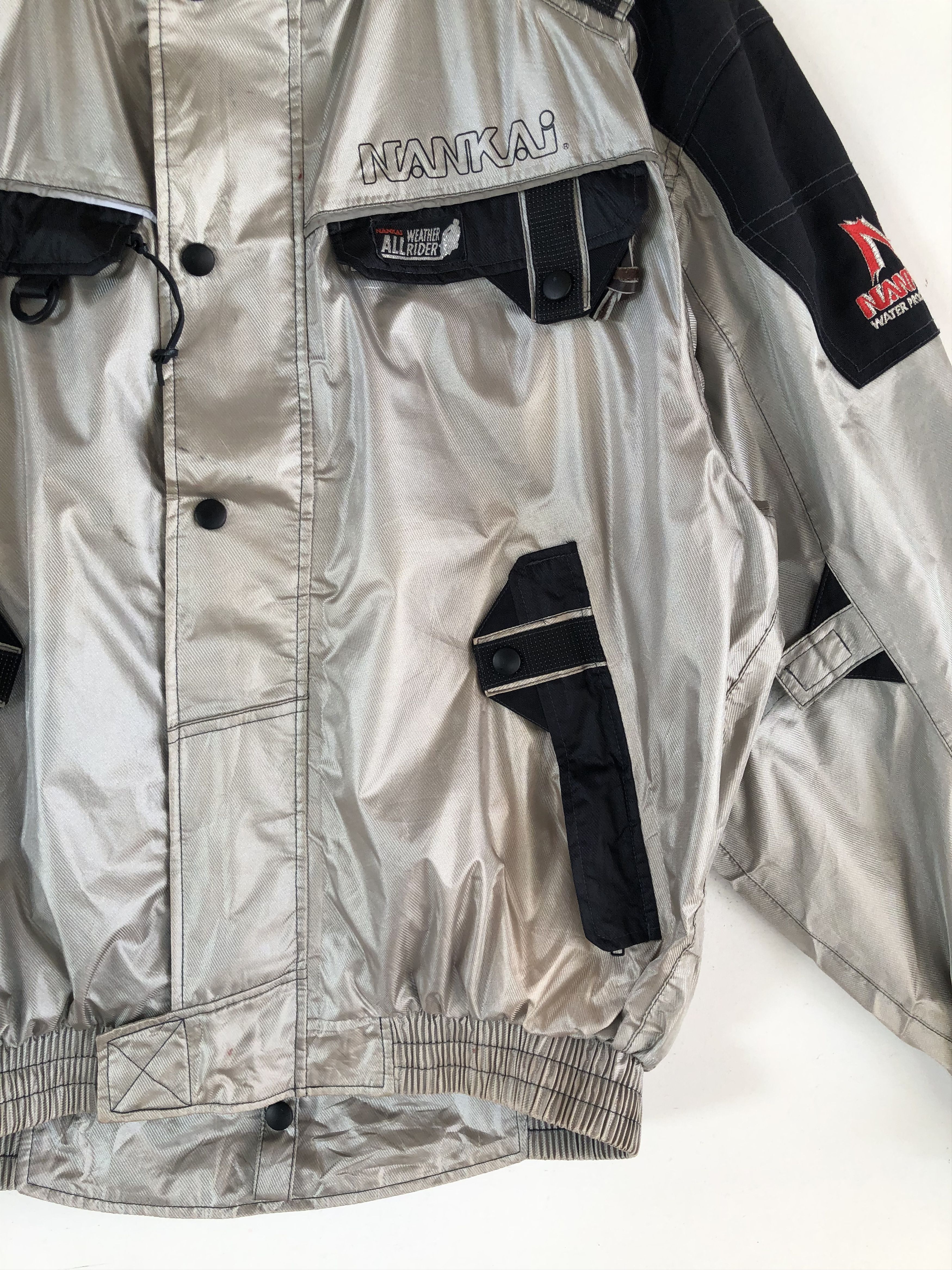 Japanese Brand × Vintage VINTAGE NANKAI WATERPROOF LIGHTWEIGHT MOTOR RACING JACKET Size US L / EU 52-54 / 3 - 3 Thumbnail