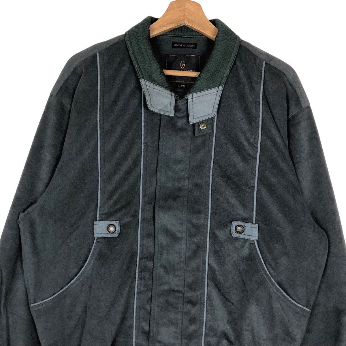 Vintage Vintage Gianni Valentino Zipper Jacket Size US XL / EU 56 / 4 - 2 Thumbnail
