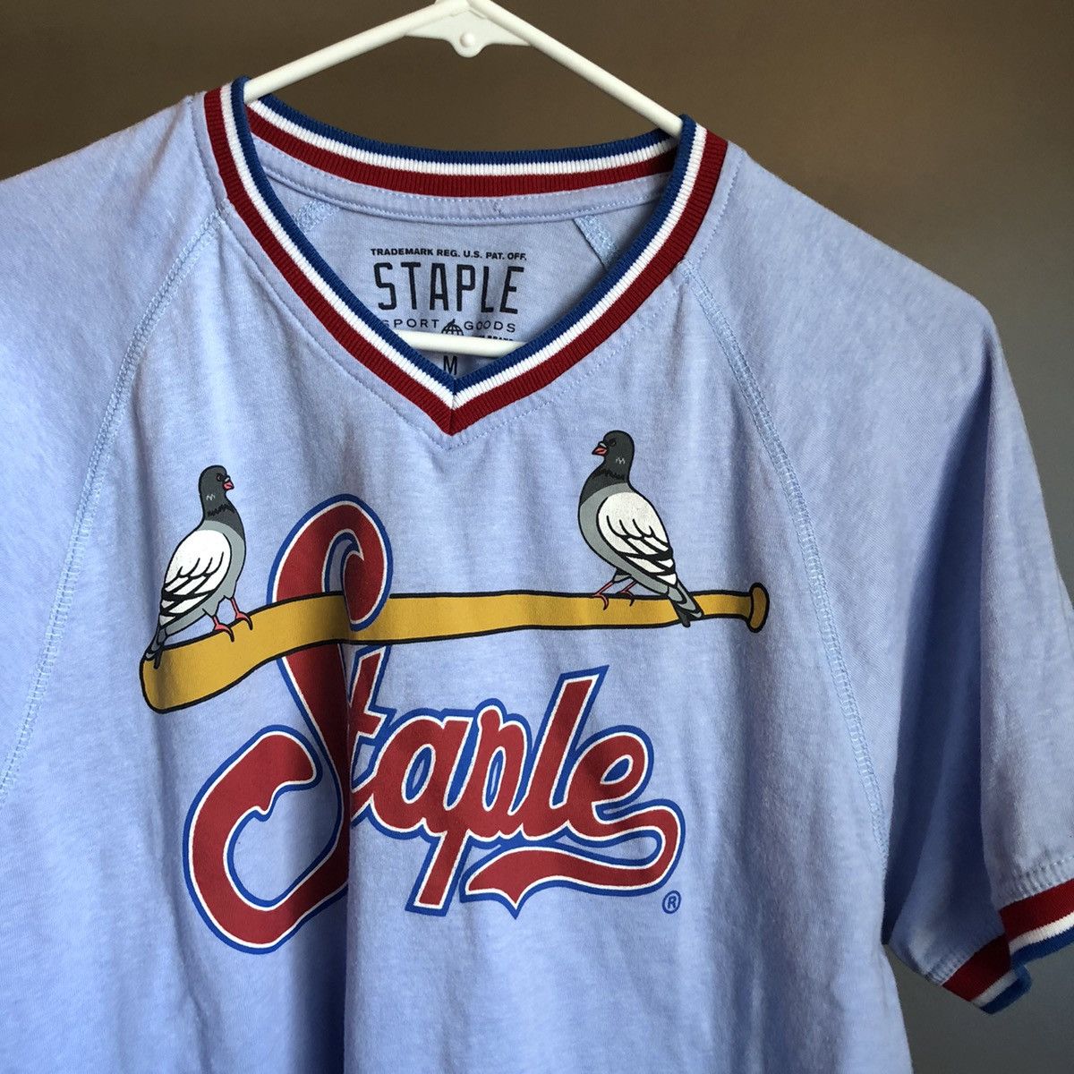 Staple Vintage Jeff Staple Pigeon Baseball Varsity Ringer Tee Shirt Size US M / EU 48-50 / 2 - 3 Thumbnail