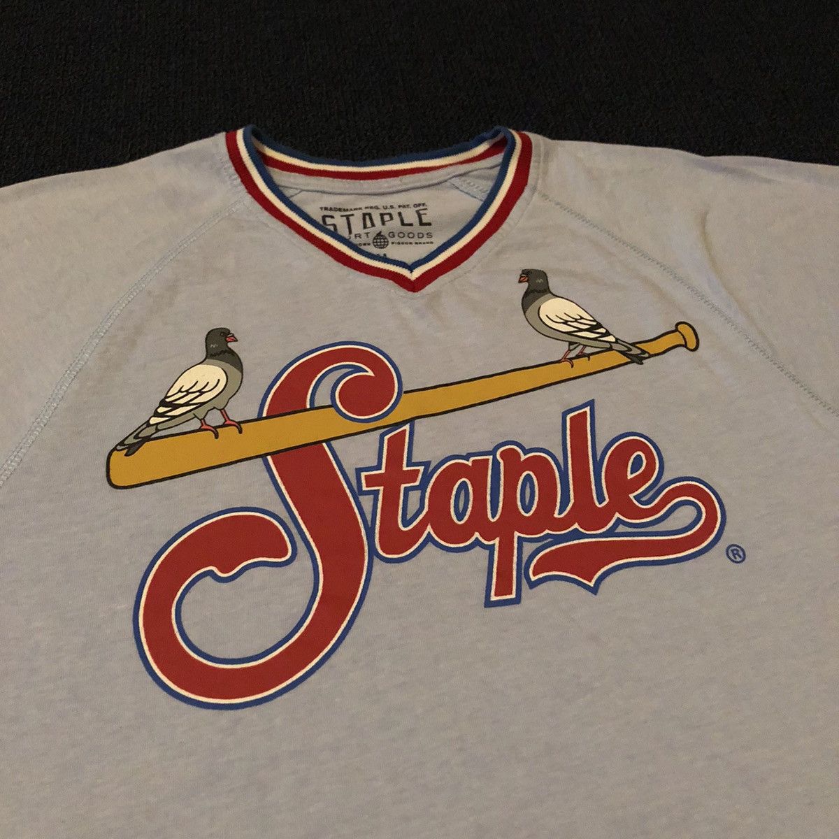 Staple Vintage Jeff Staple Pigeon Baseball Varsity Ringer Tee Shirt Size US M / EU 48-50 / 2 - 1 Thumbnail