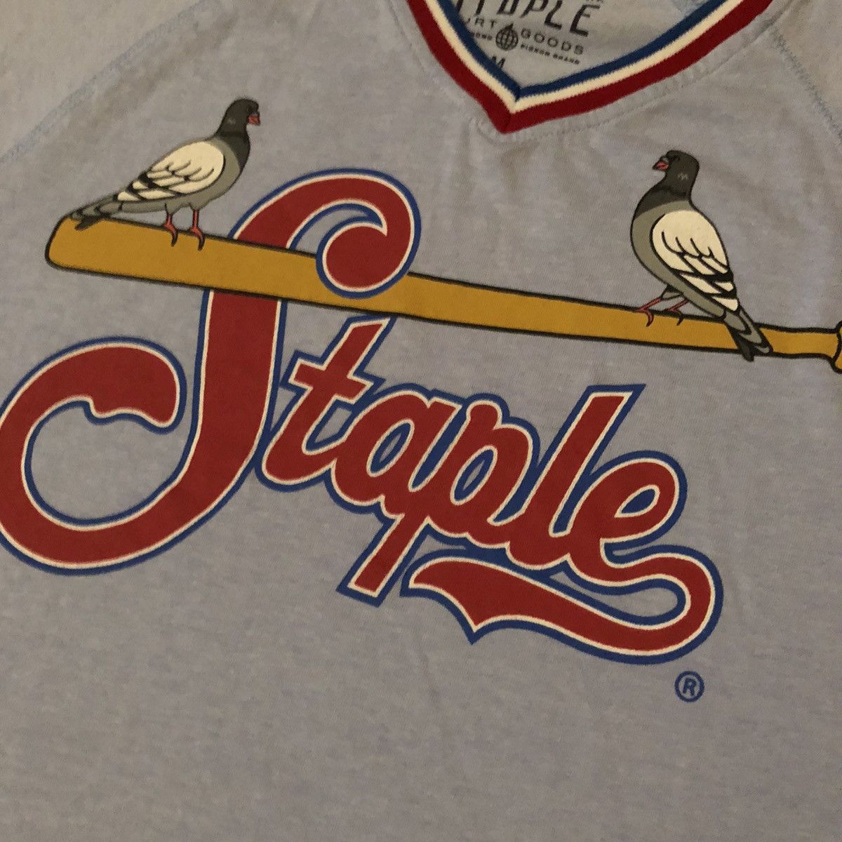 Staple Vintage Jeff Staple Pigeon Baseball Varsity Ringer Tee Shirt Size US M / EU 48-50 / 2 - 4 Thumbnail