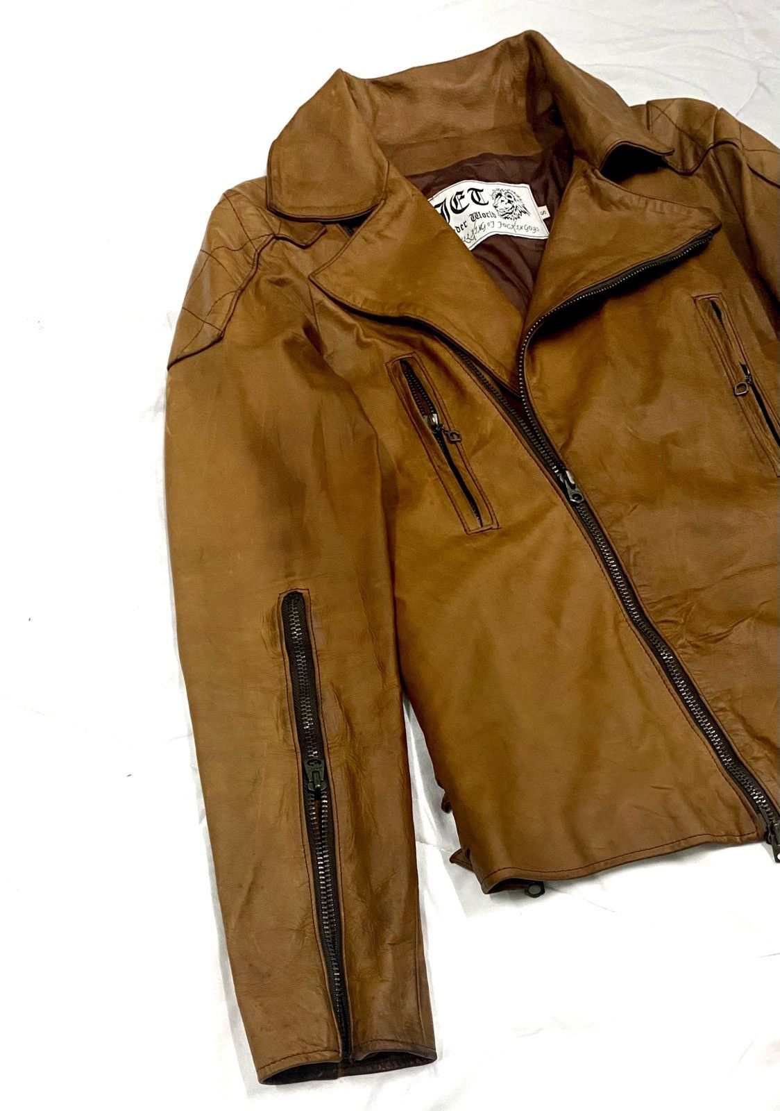 Genuine Leather Genuine Cow Leather Jacket For Killing of fuckin guys Size US S / EU 44-46 / 1 - 5 Thumbnail