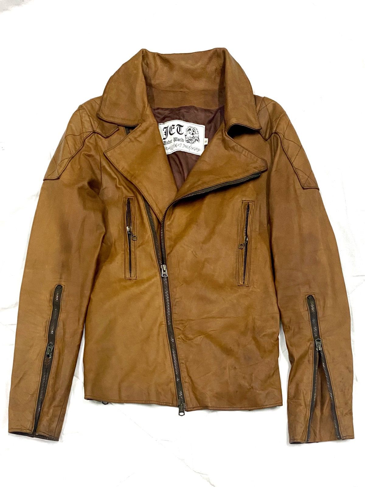 Genuine Leather Genuine Cow Leather Jacket For Killing of fuckin guys Size US S / EU 44-46 / 1 - 1 Thumbnail