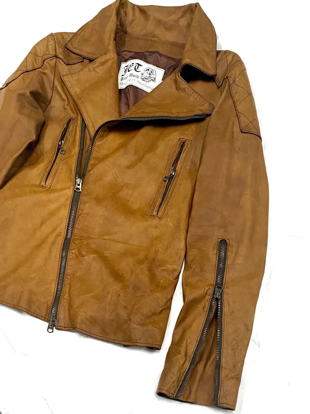 Genuine Leather Genuine Cow Leather Jacket For Killing of fuckin guys Size US S / EU 44-46 / 1 - 6 Thumbnail