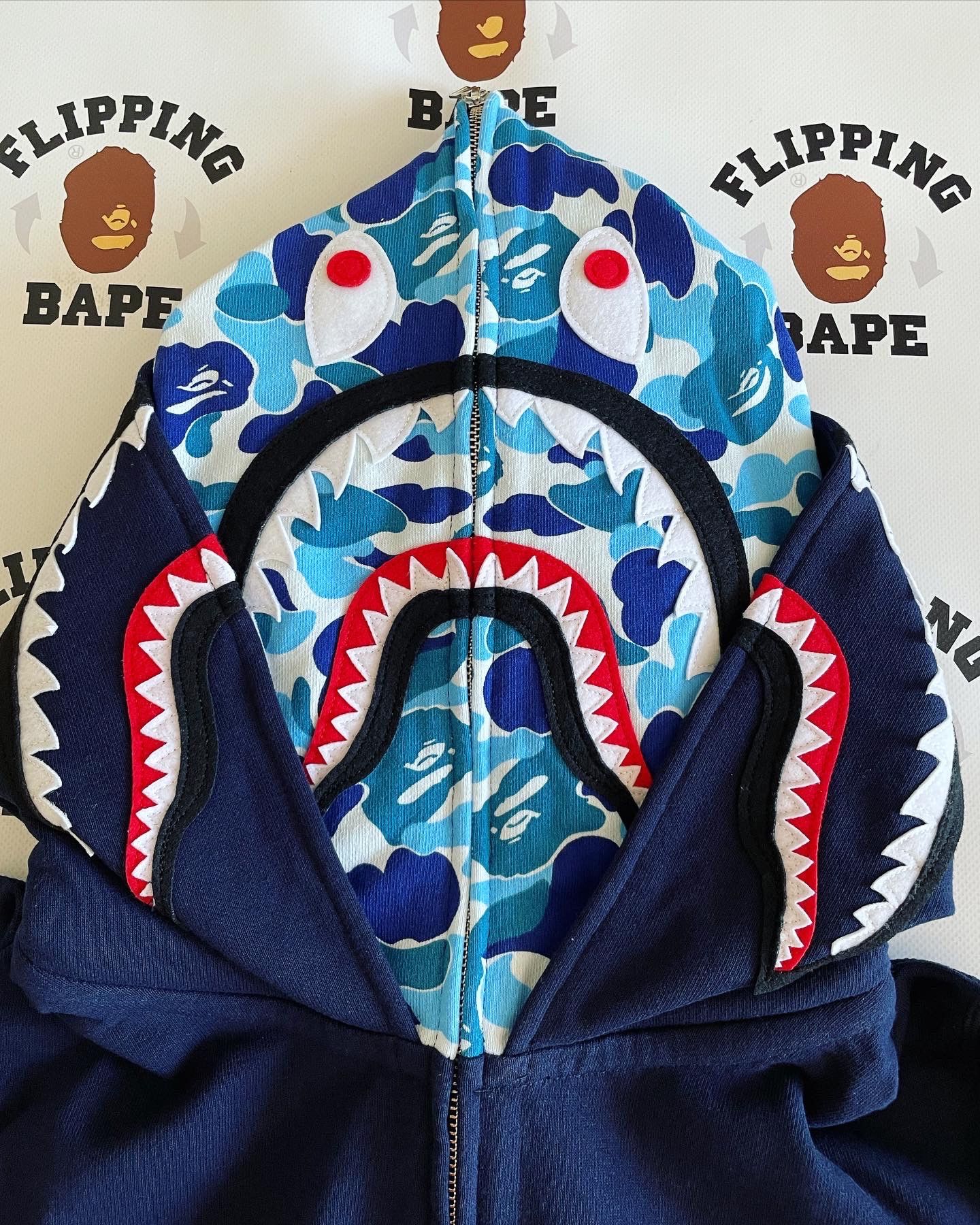 Bape BAPE ABC CAMO SHARK WIDE FIT FULL ZIP DOUBLE HOODIE Size US XXL / EU 58 / 5 - 4 Thumbnail