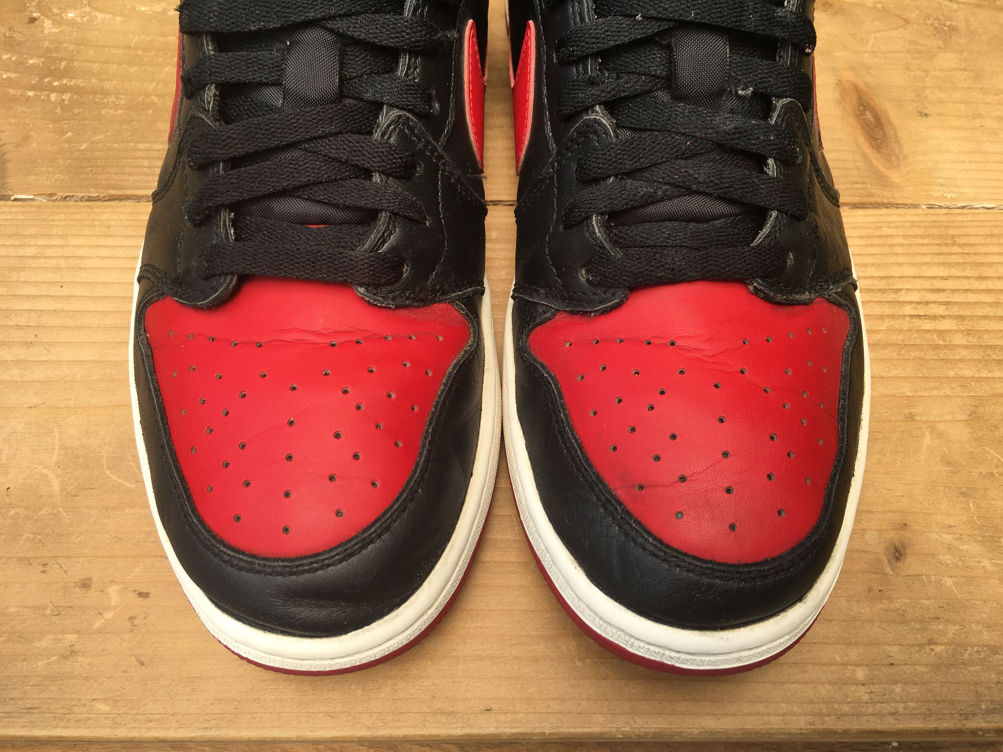 Jordan Brand × Nike 🔥 Nike Air Jordan 1 Retro Low OG Bred 2015 Size US 10.5 / EU 43-44 - 11 Thumbnail