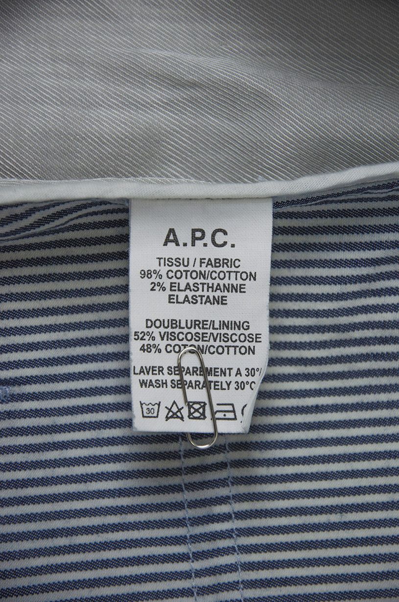 A.P.C. A.P.C. Stripped Cotton Hypnotic Jacket Size US XL / EU 56 / 4 - 10 Thumbnail