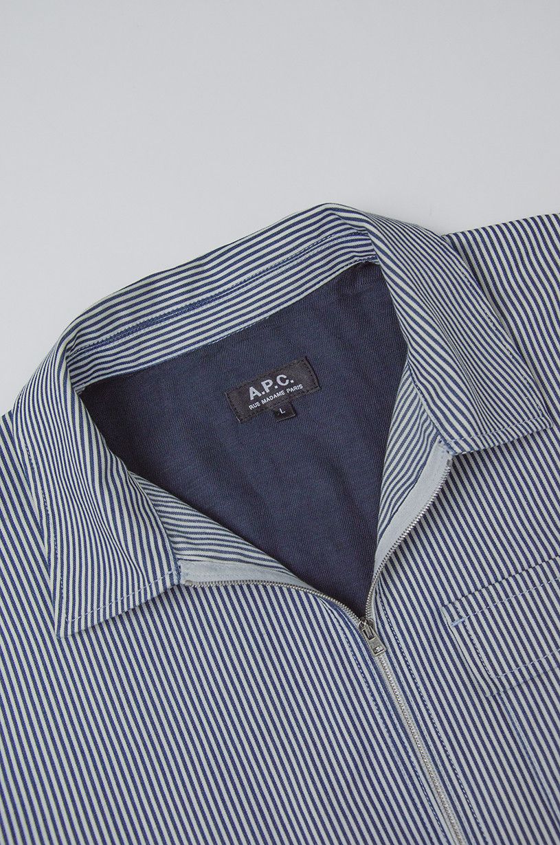 A.P.C. A.P.C. Stripped Cotton Hypnotic Jacket Size US XL / EU 56 / 4 - 5 Thumbnail