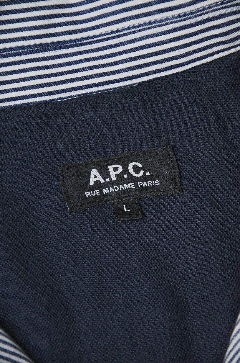 A.P.C. A.P.C. Stripped Cotton Hypnotic Jacket Size US XL / EU 56 / 4 - 6 Thumbnail